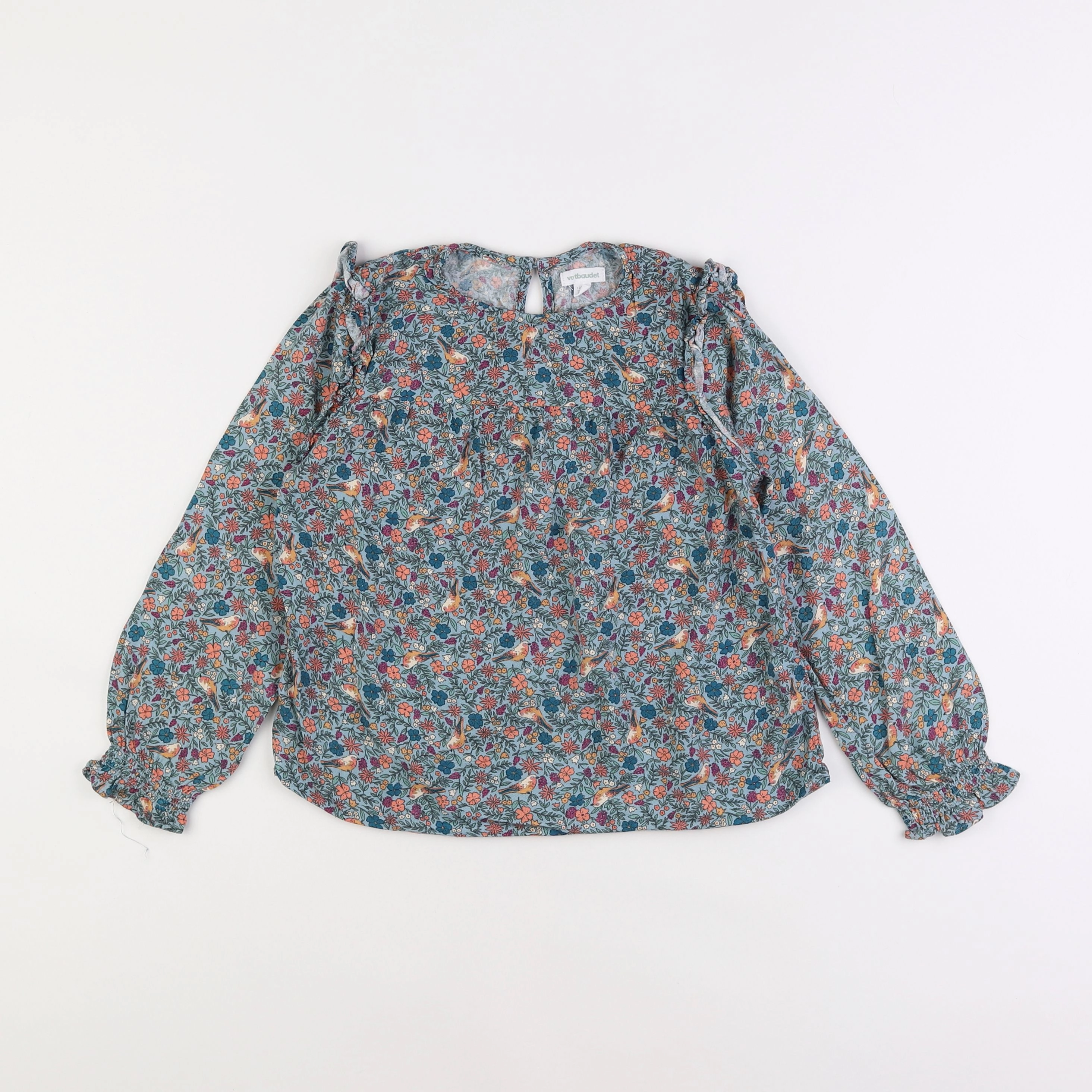 Vertbaudet - blouse bleu - 7 ans