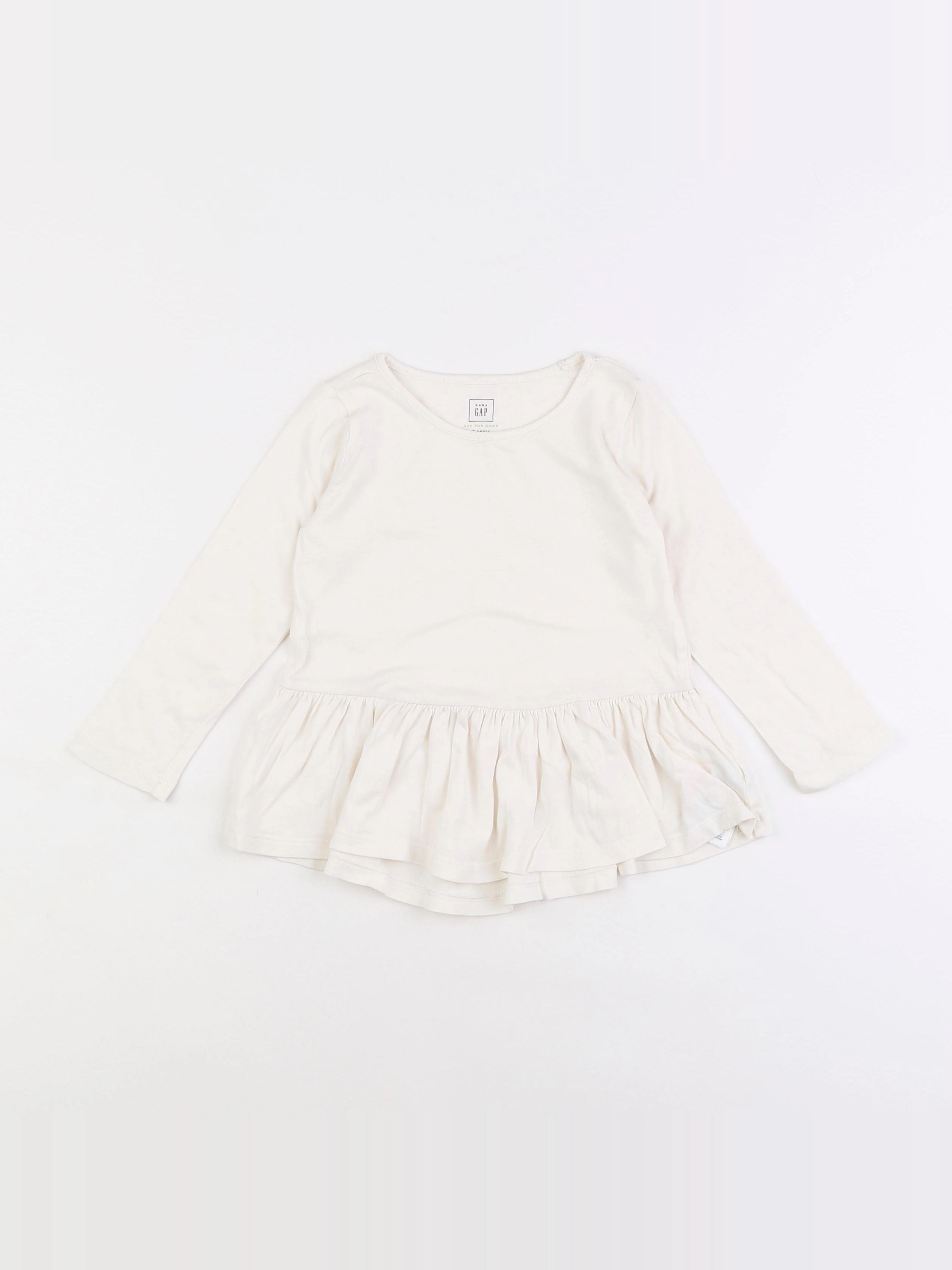 GAP - tee-shirt blanc - 2 ans
