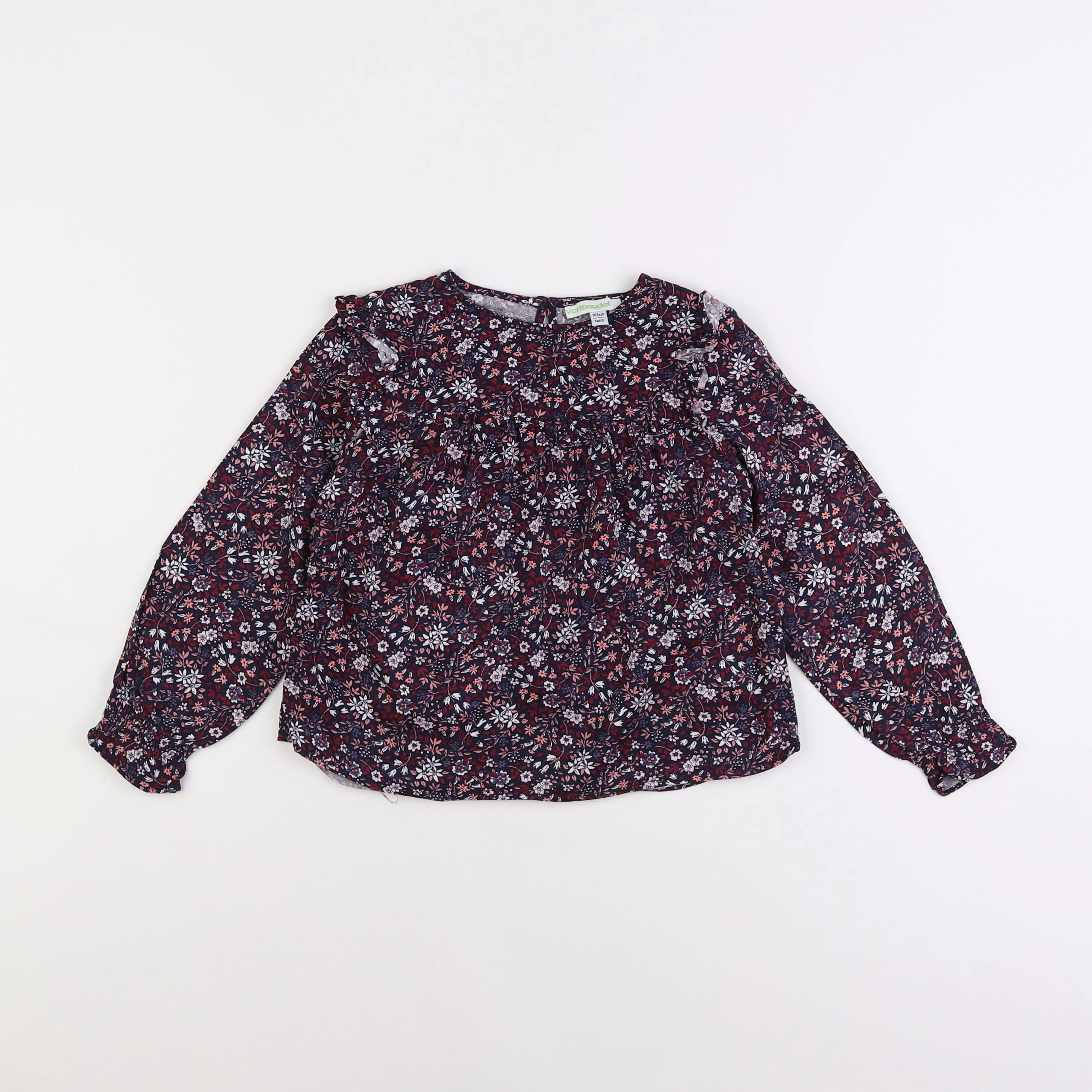 Vertbaudet - blouse violet, noir - 5 ans