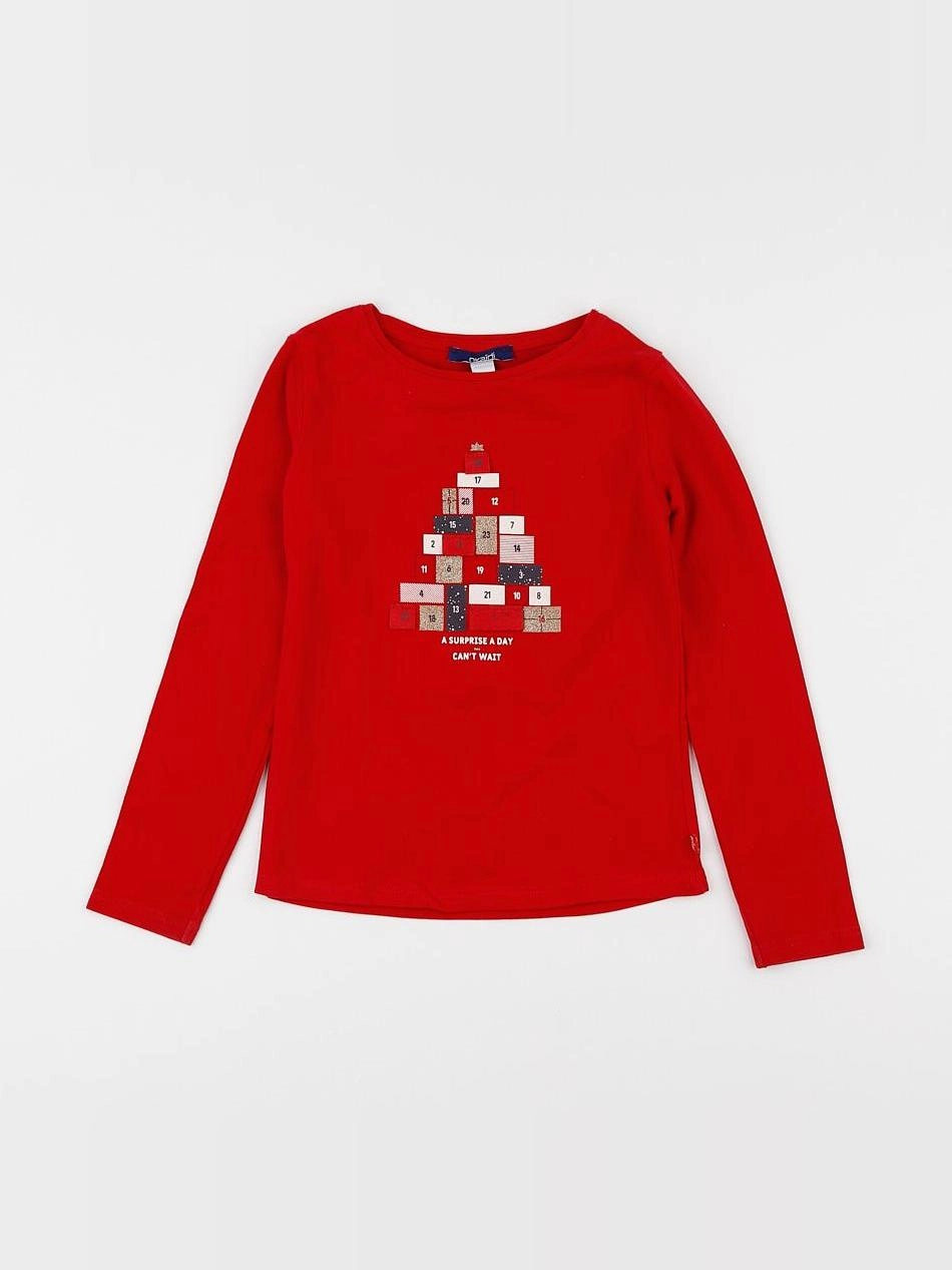 Okaidi - tee-shirt rouge - 5 ans