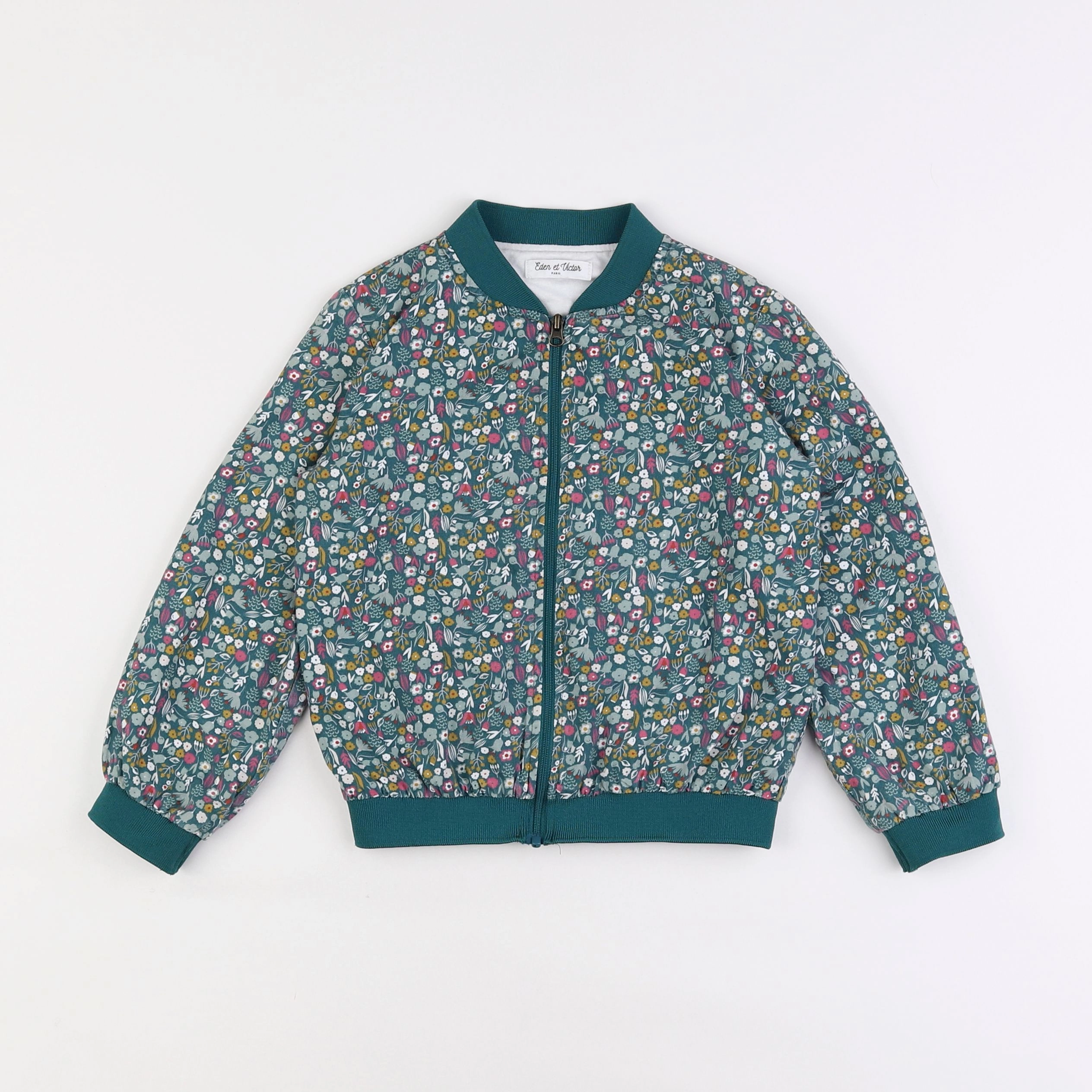 Eden & Victor - veste vert - 5 ans