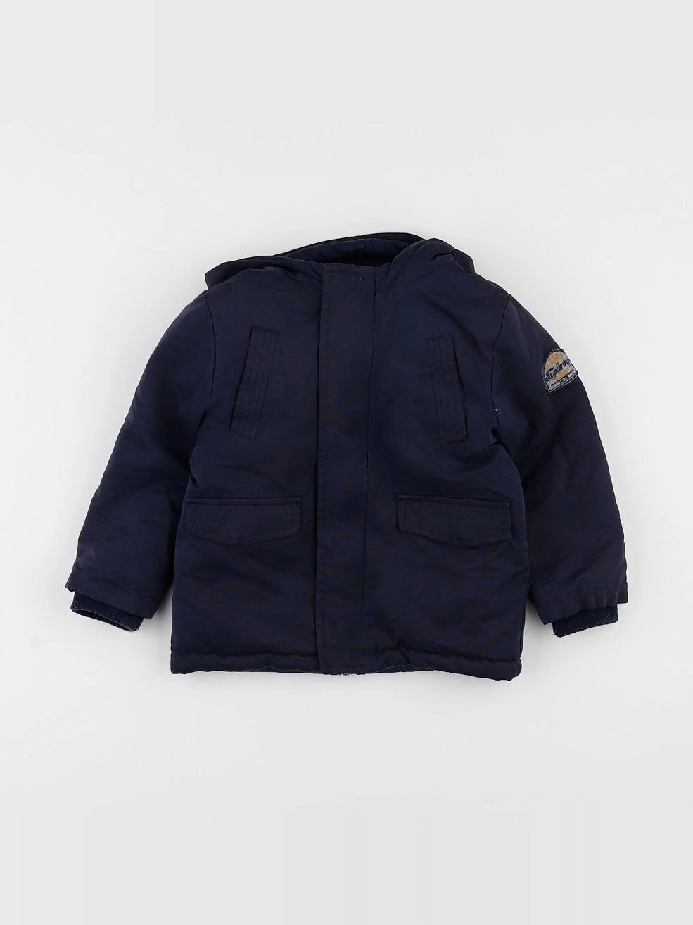 Vertbaudet - manteau réversible bleu - 3 ans