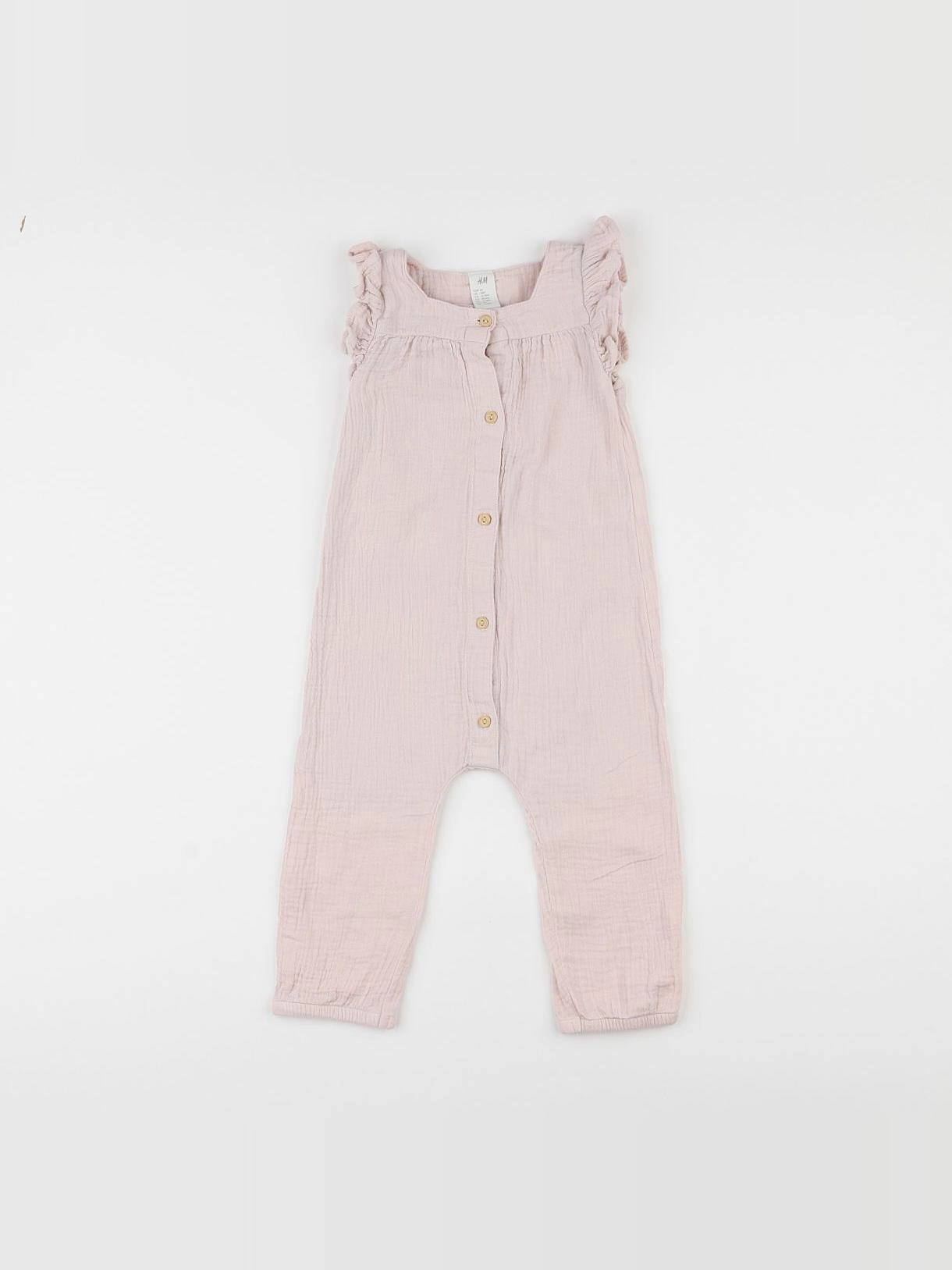 H&M - combinaison rose - 12/18 mois