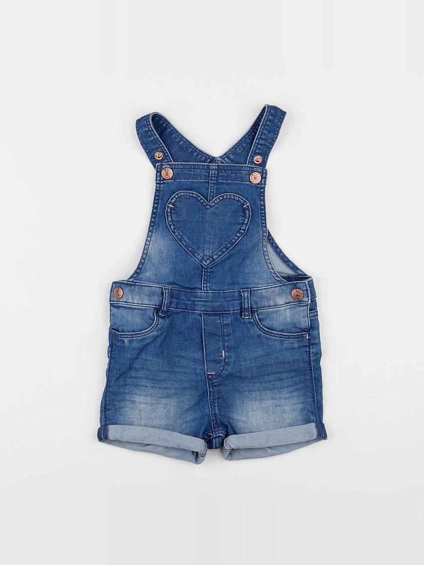 H&M - salopette bleu - 12/18 mois