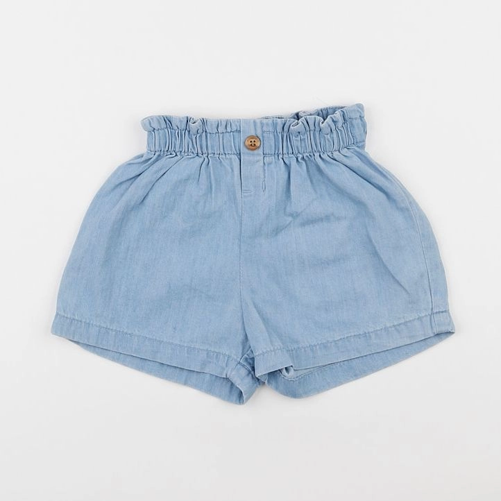 H&M - short bleu - 12/18 mois