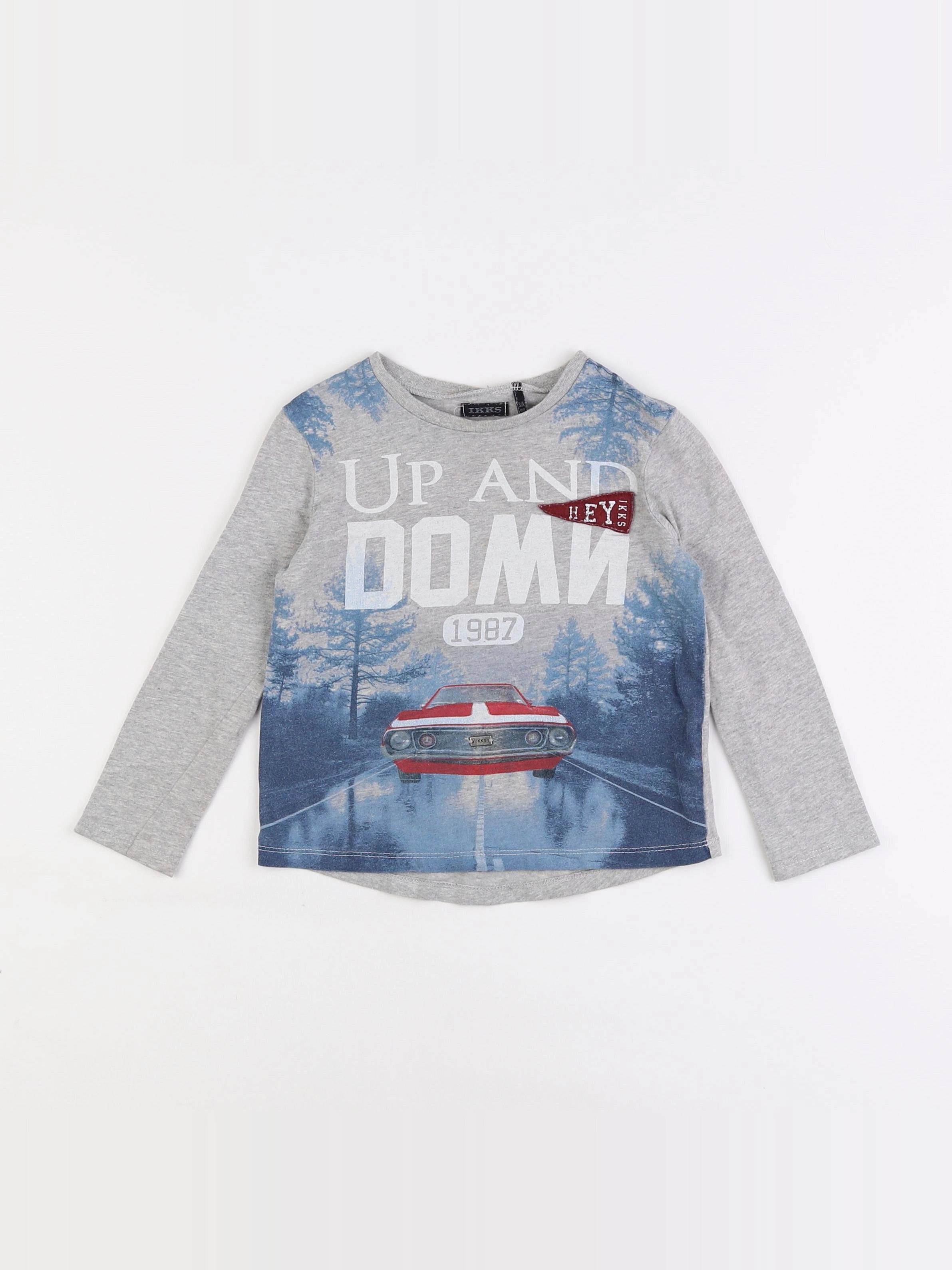 IKKS - tee-shirt gris - 3 ans