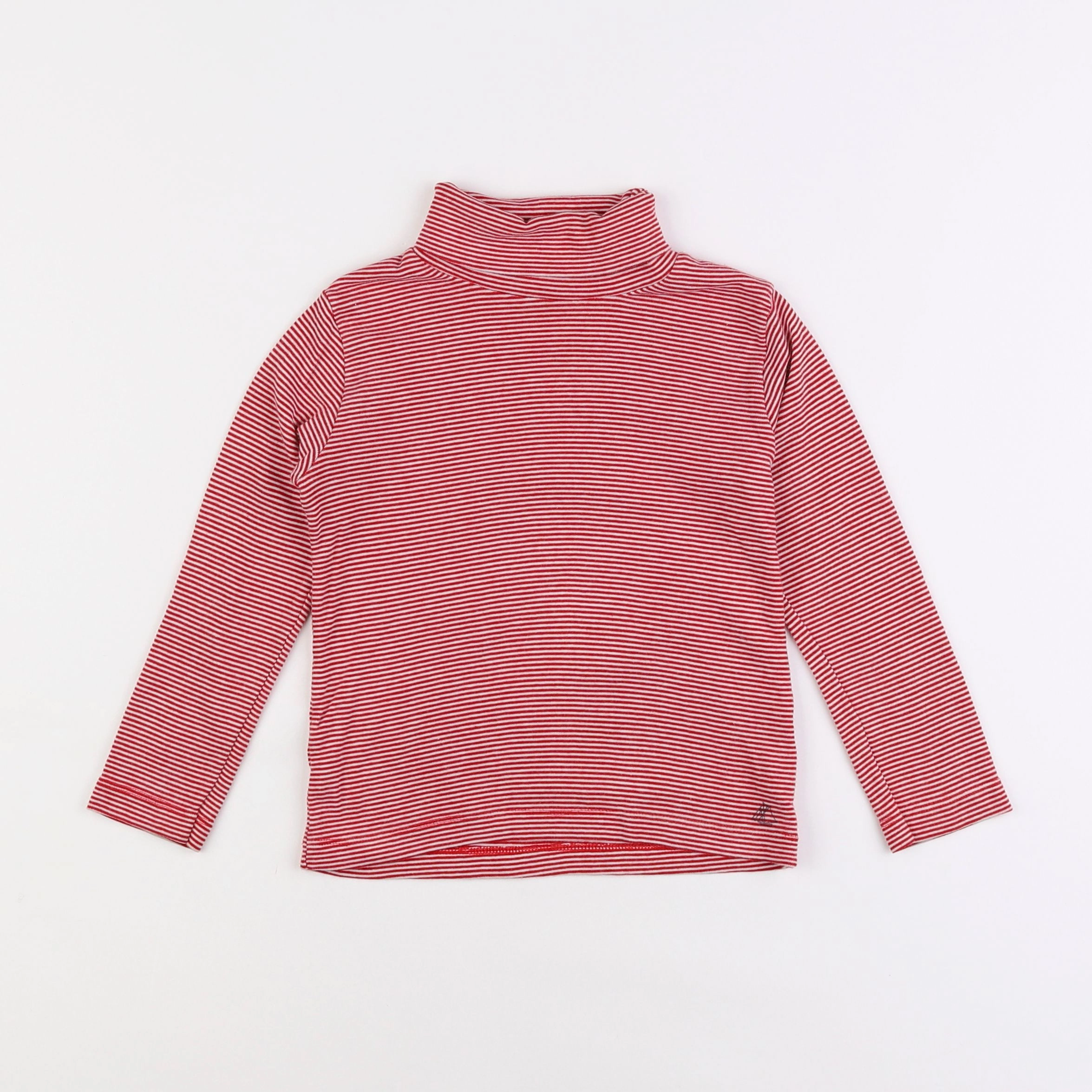 Petit Bateau - sous-pull rouge - 4 ans