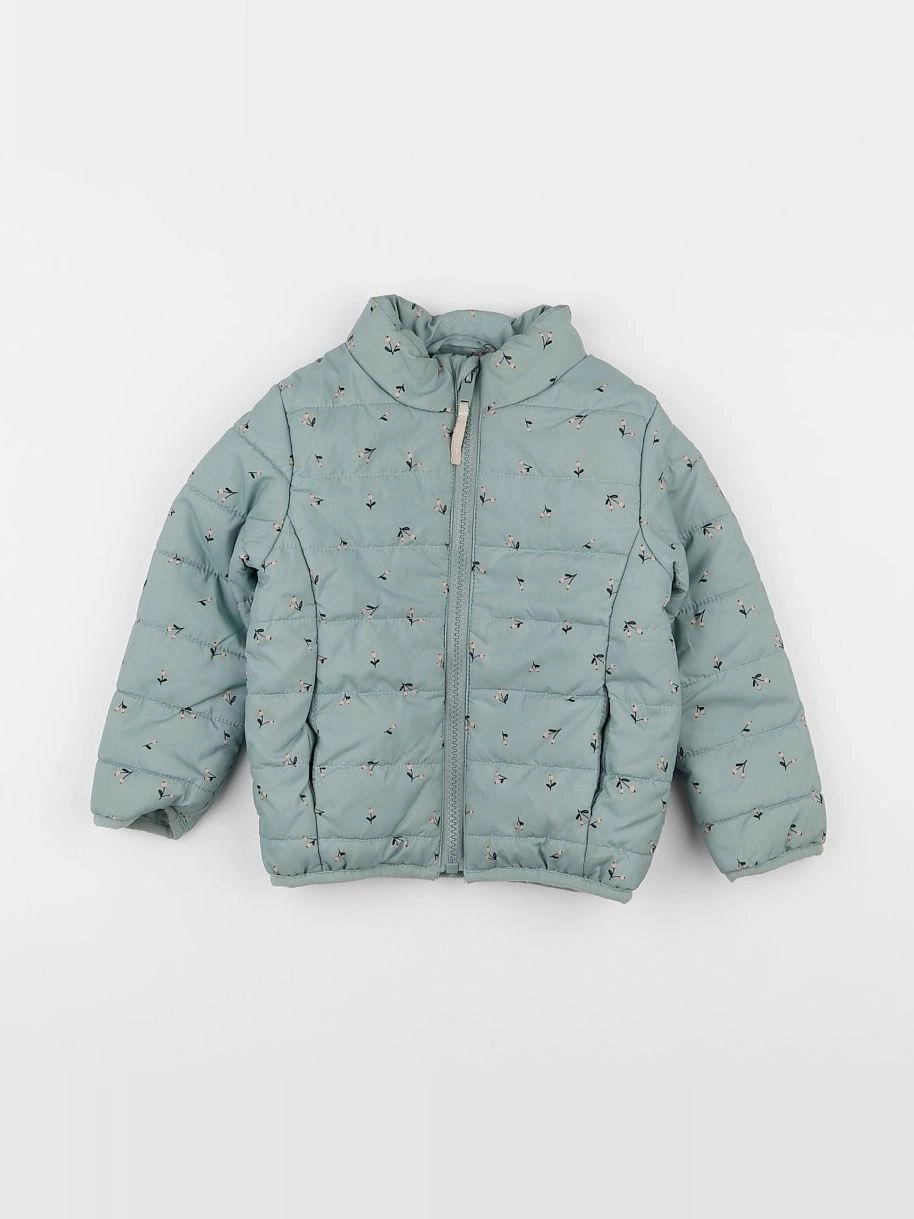 Vertbaudet - doudoune vert - 3 ans