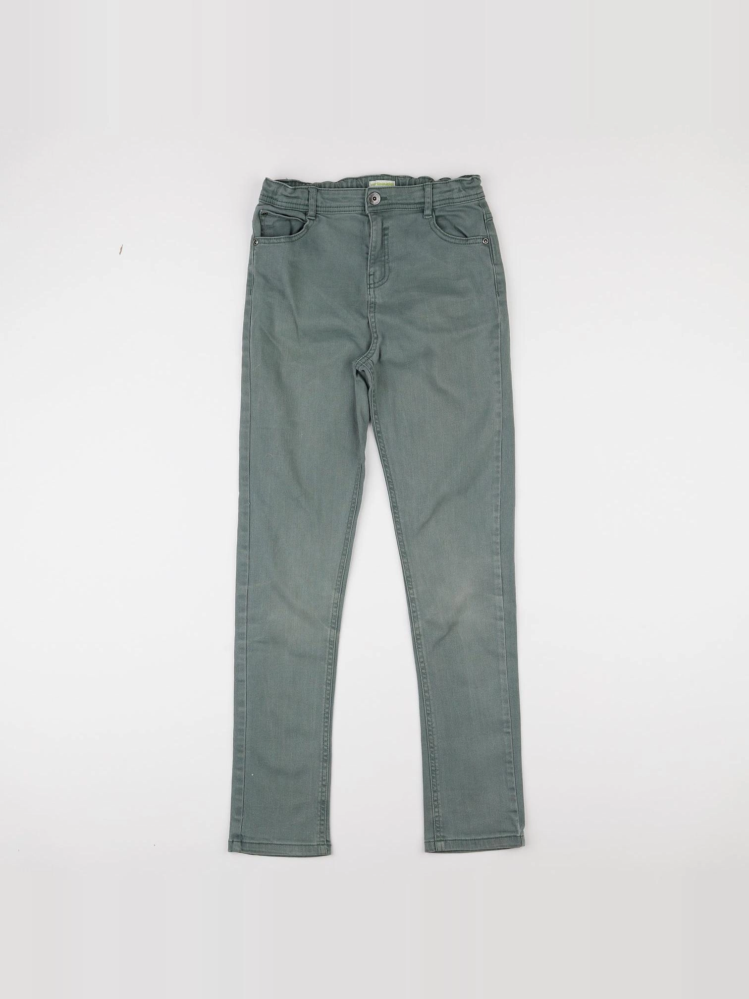 Vertbaudet - pantalon vert - 12 ans