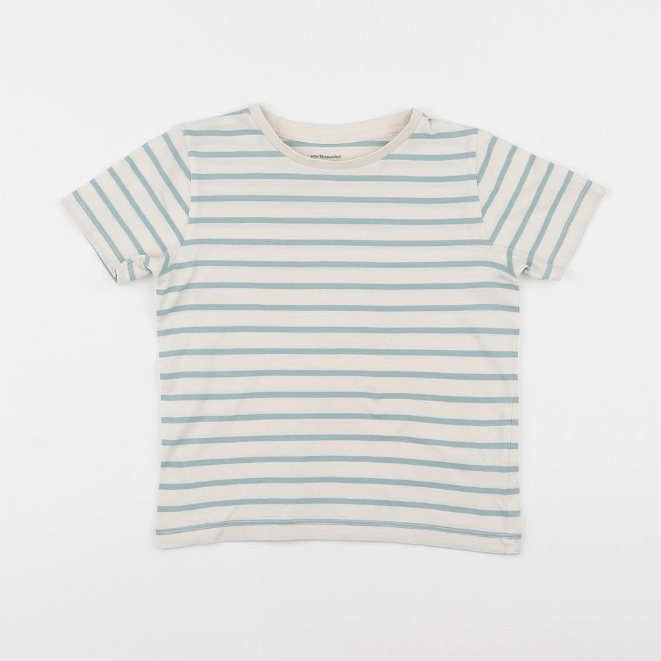 Vertbaudet - tee-shirt beige, vert - 6 ans