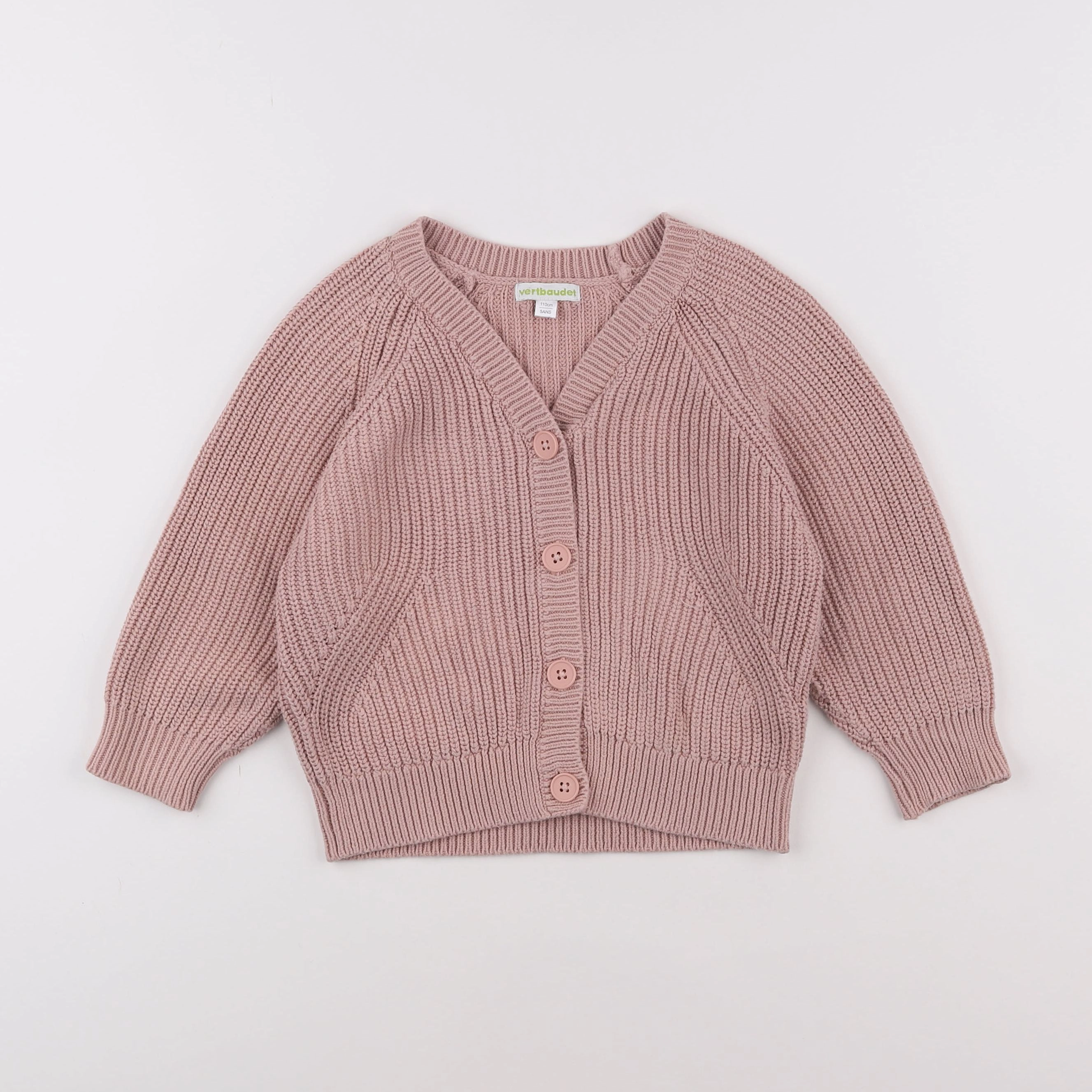 Vertbaudet - gilet rose - 5 ans