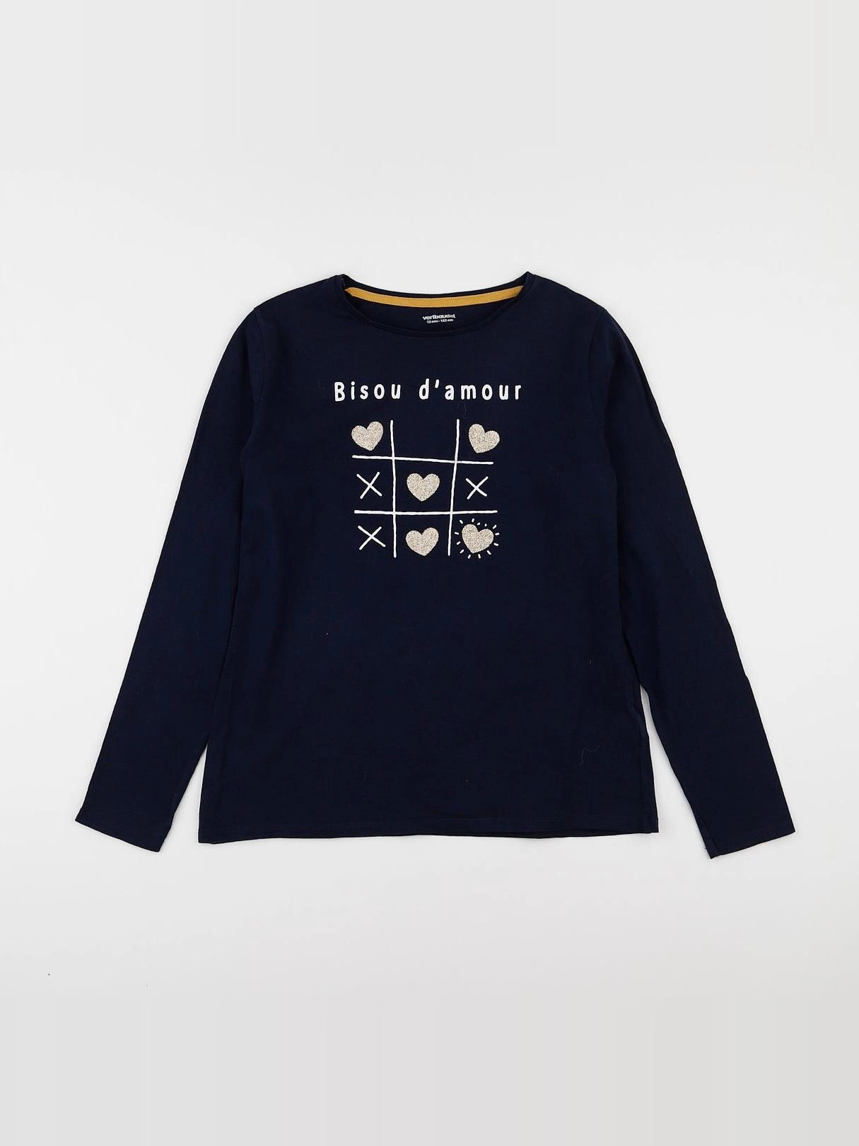 Vertbaudet - tee-shirt bleu - 12 ans