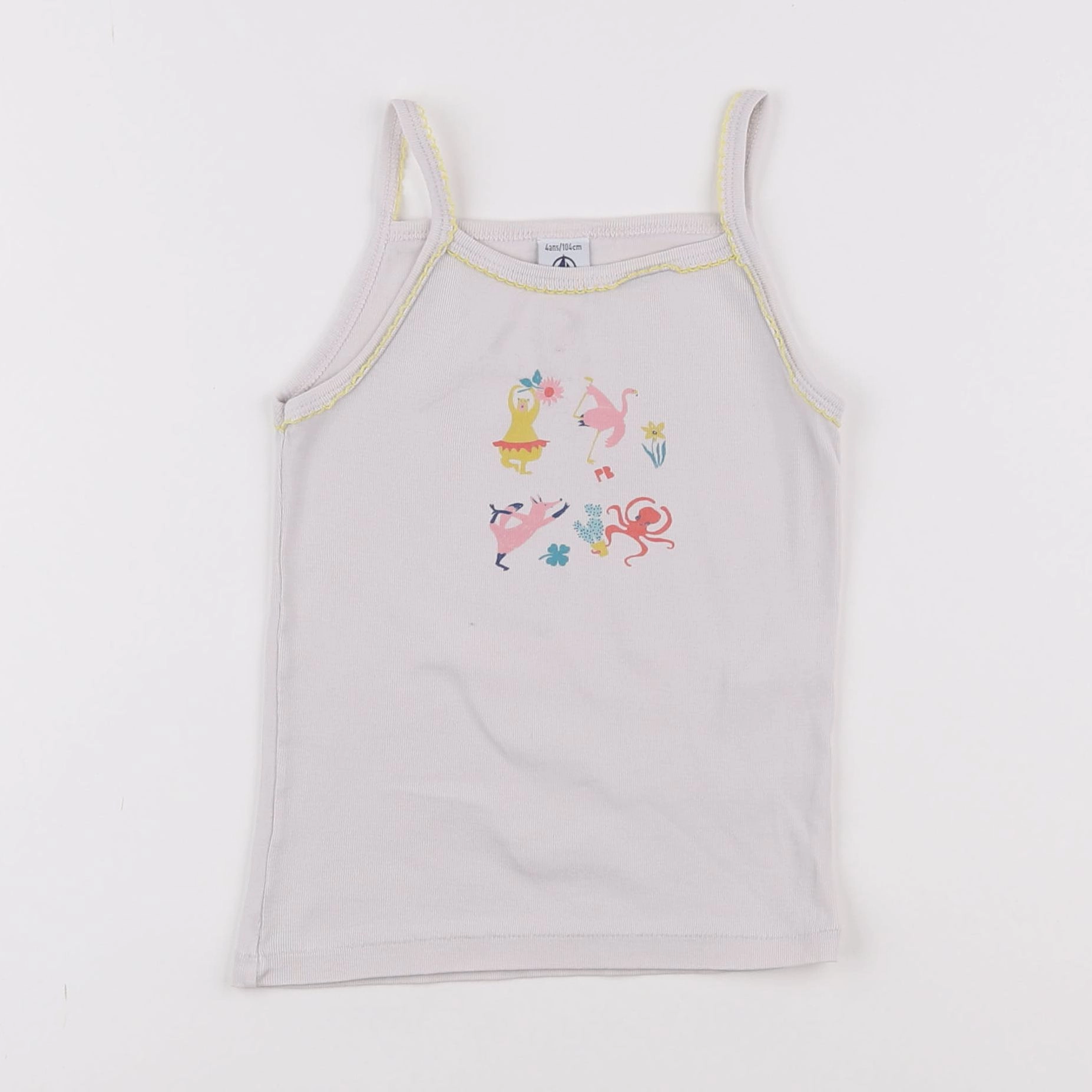 Petit Bateau - maillot de corps blanc - 4 ans