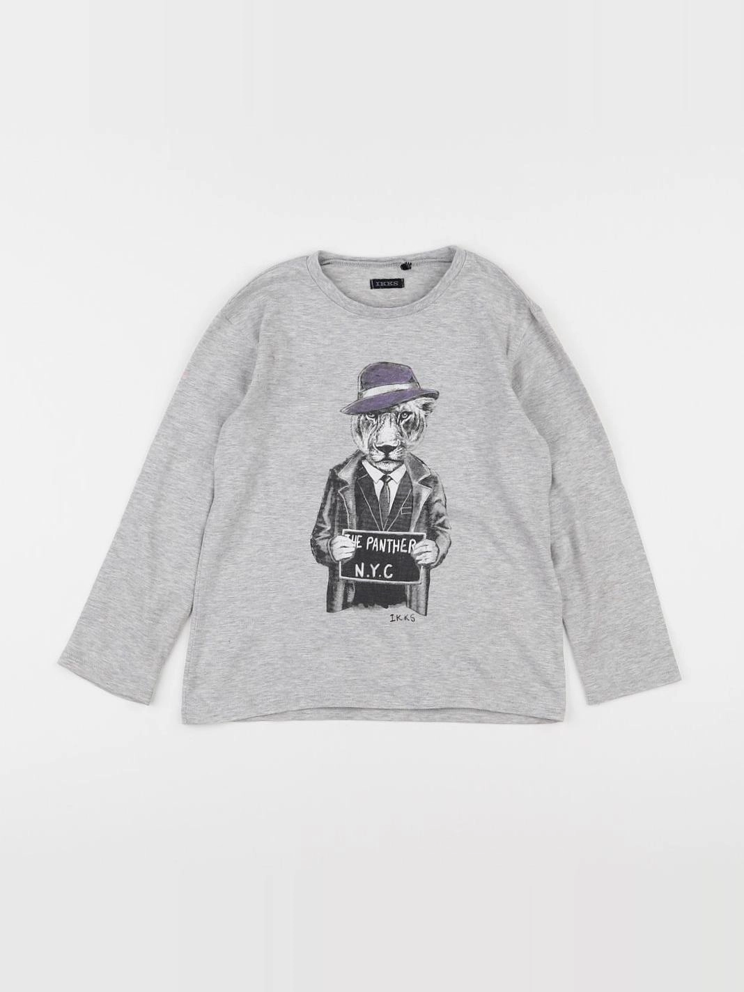 IKKS - tee-shirt gris - 6 ans
