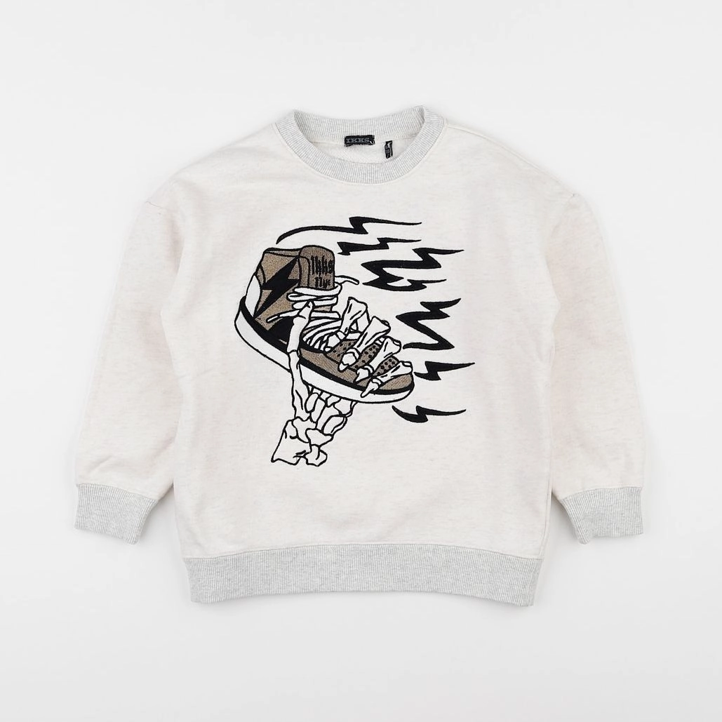 IKKS - sweat blanc - 6 ans