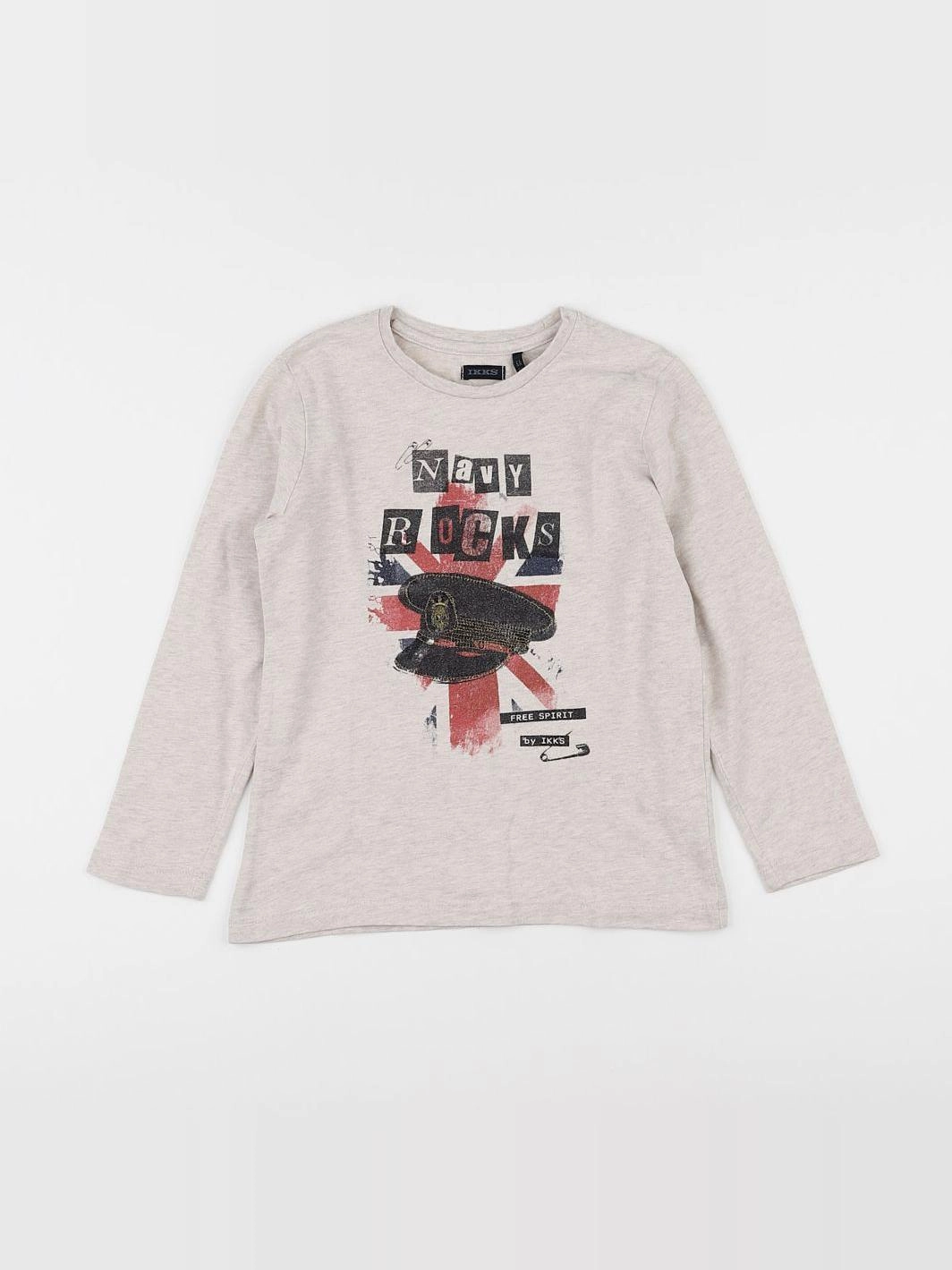 IKKS - tee-shirt gris - 6 ans