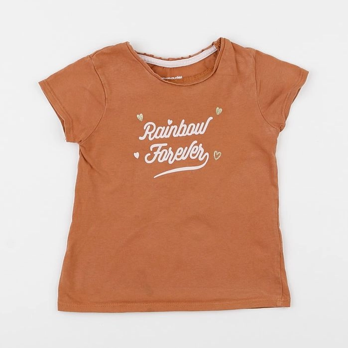 Vertbaudet - tee-shirt marron - 4 ans