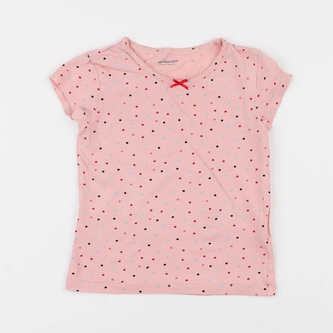 Vertbaudet - maillot de corps rose - 4 ans