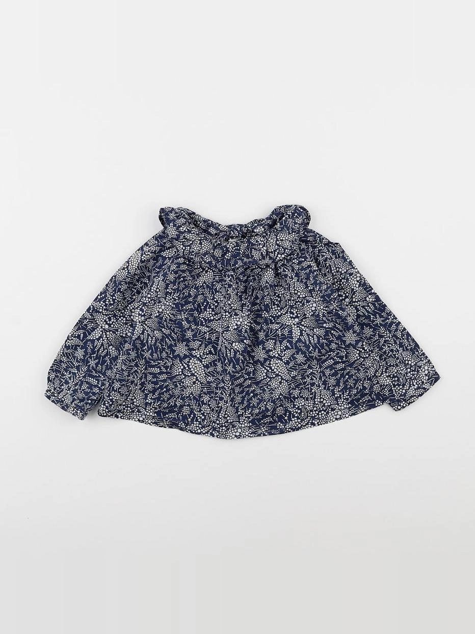 Jacadi - blouse bleu - 18 mois