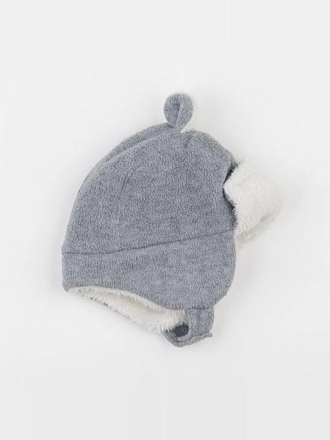 Vertbaudet - bonnet gris - 3/6 mois