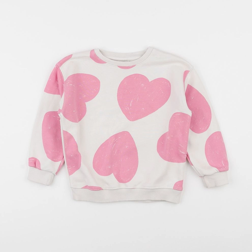 Zara - sweat blanc - 3/4 ans