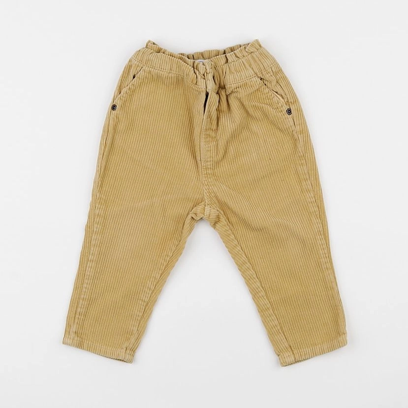 Vertbaudet - pantalon jaune - 18 mois