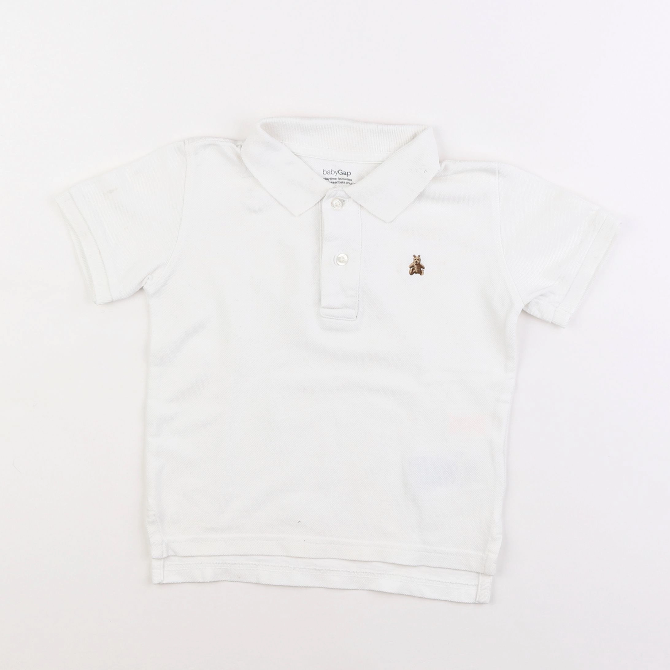 GAP - polo blanc - 2 ans