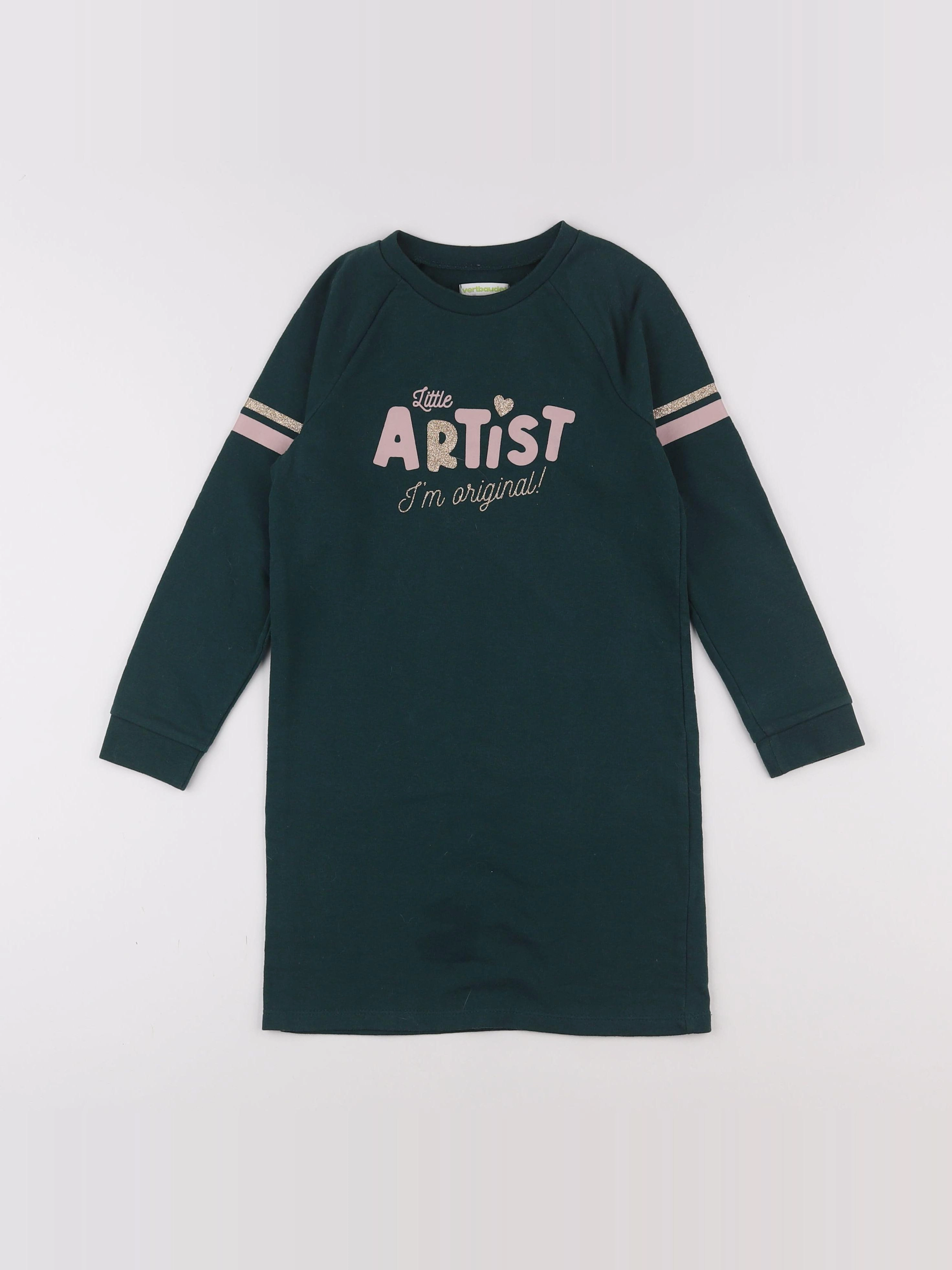 Vertbaudet - robe vert - 6 ans