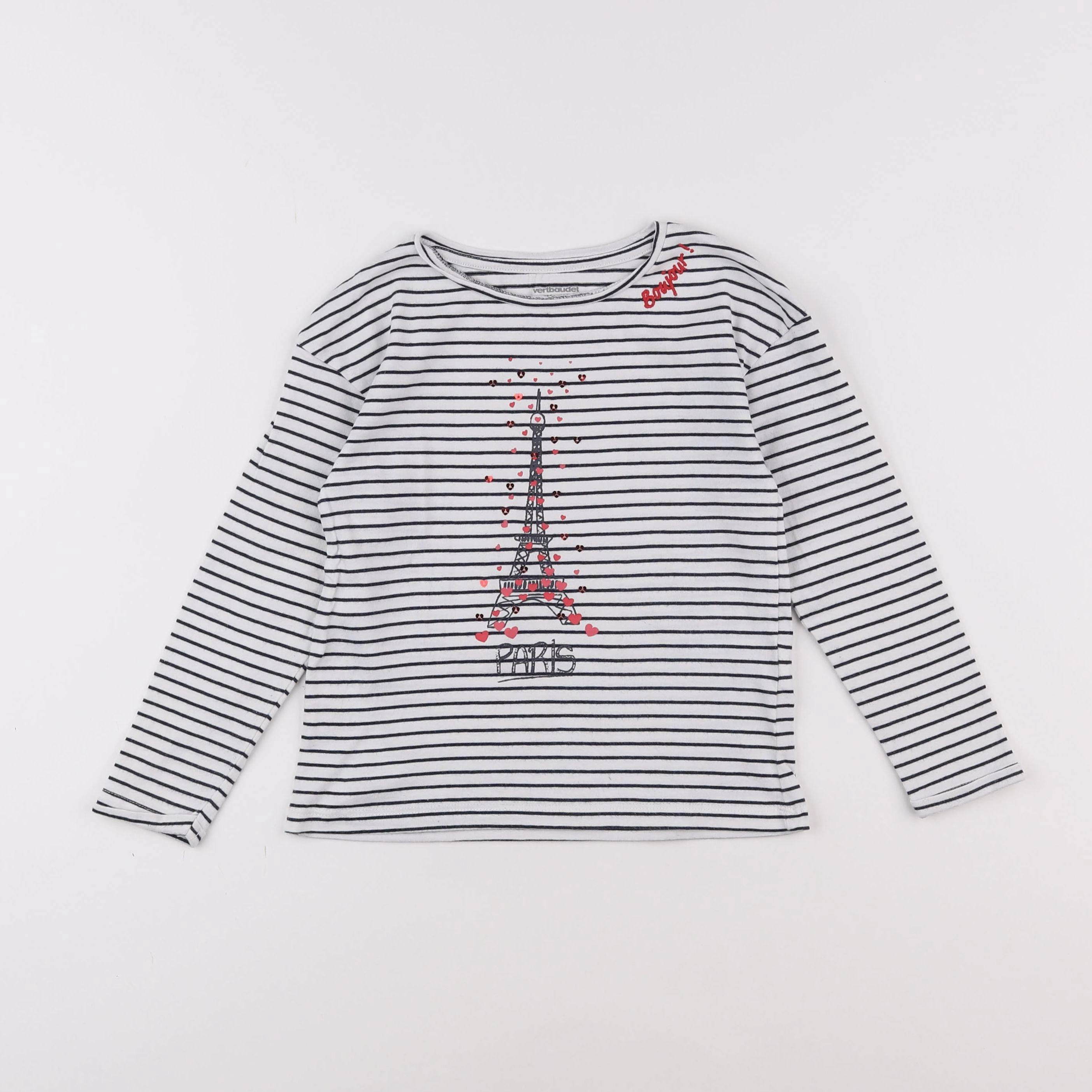 Vertbaudet - tee-shirt blanc - 6 ans