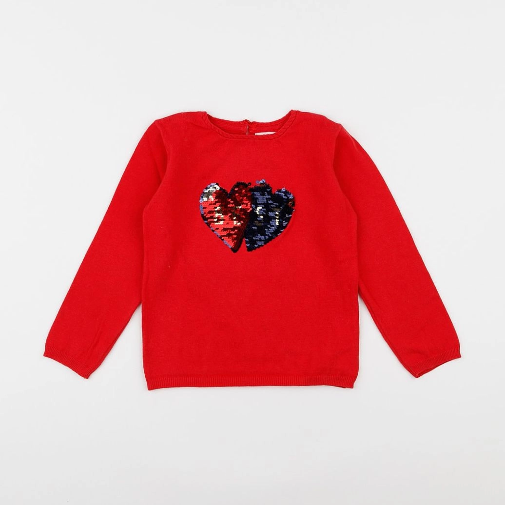 Tape à l'oeil - pull rouge - 4 ans