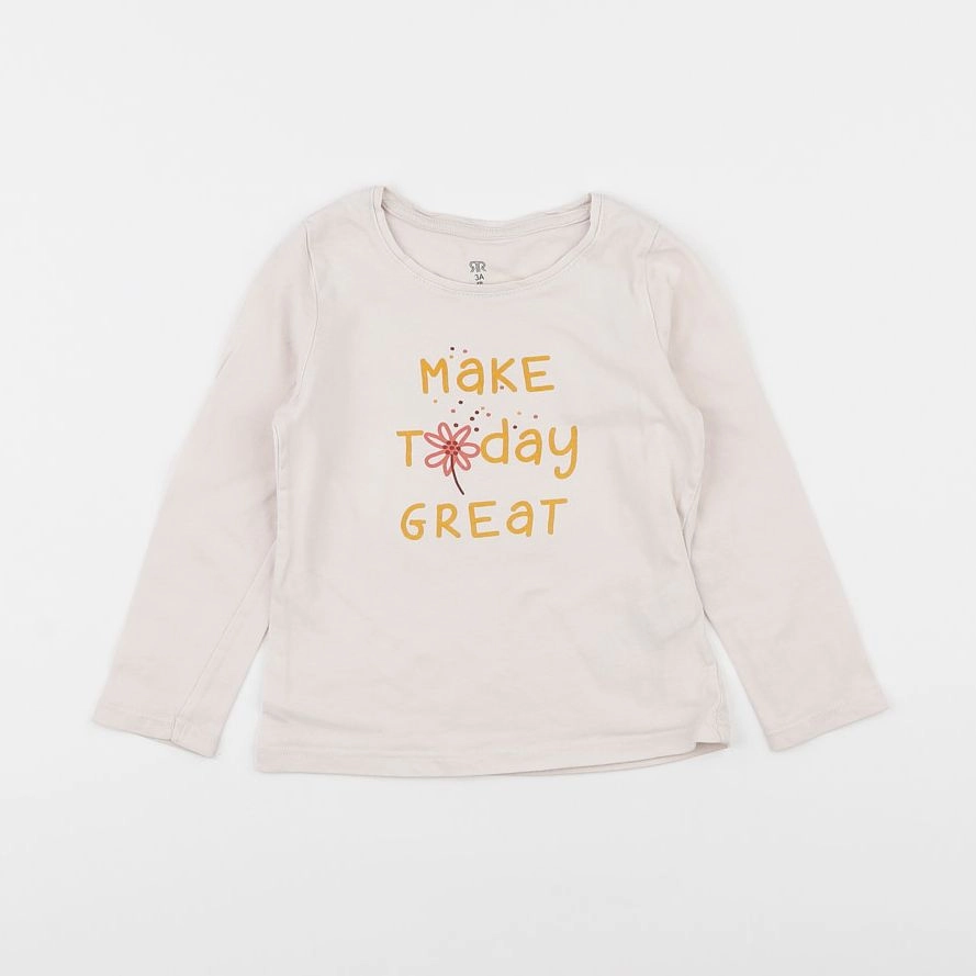 La Redoute - tee-shirt beige - 3 ans