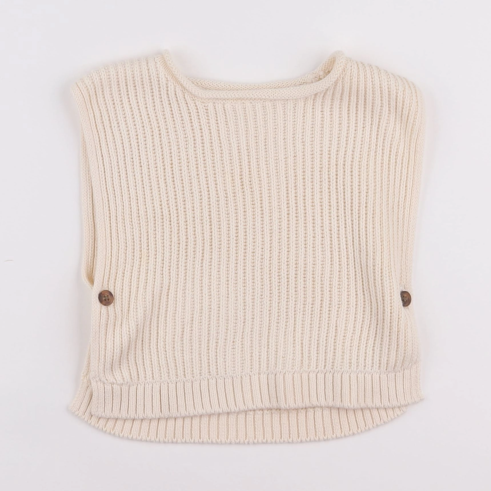 Vertbaudet - pull beige - 12 mois