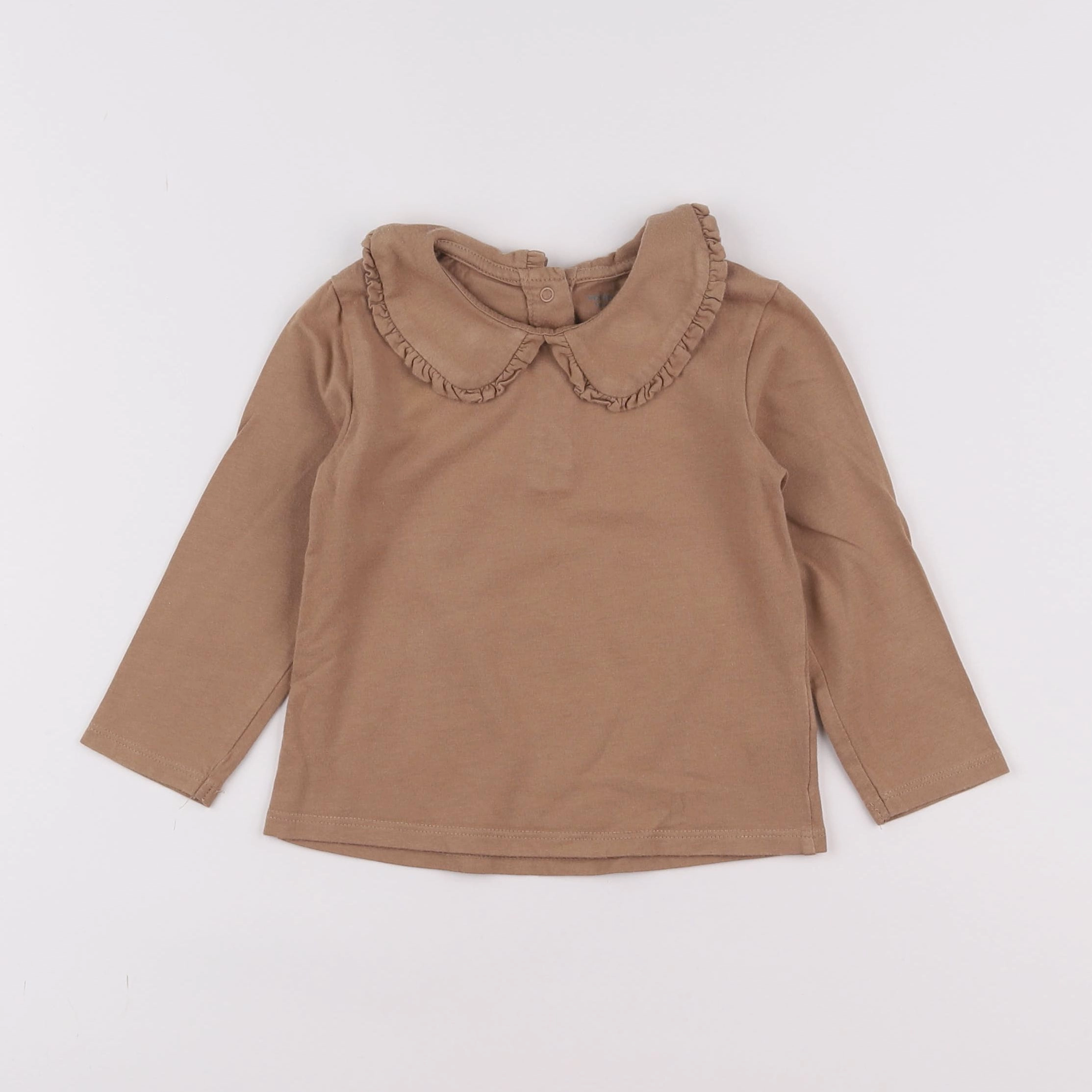 Vertbaudet - tee-shirt marron - 18 mois