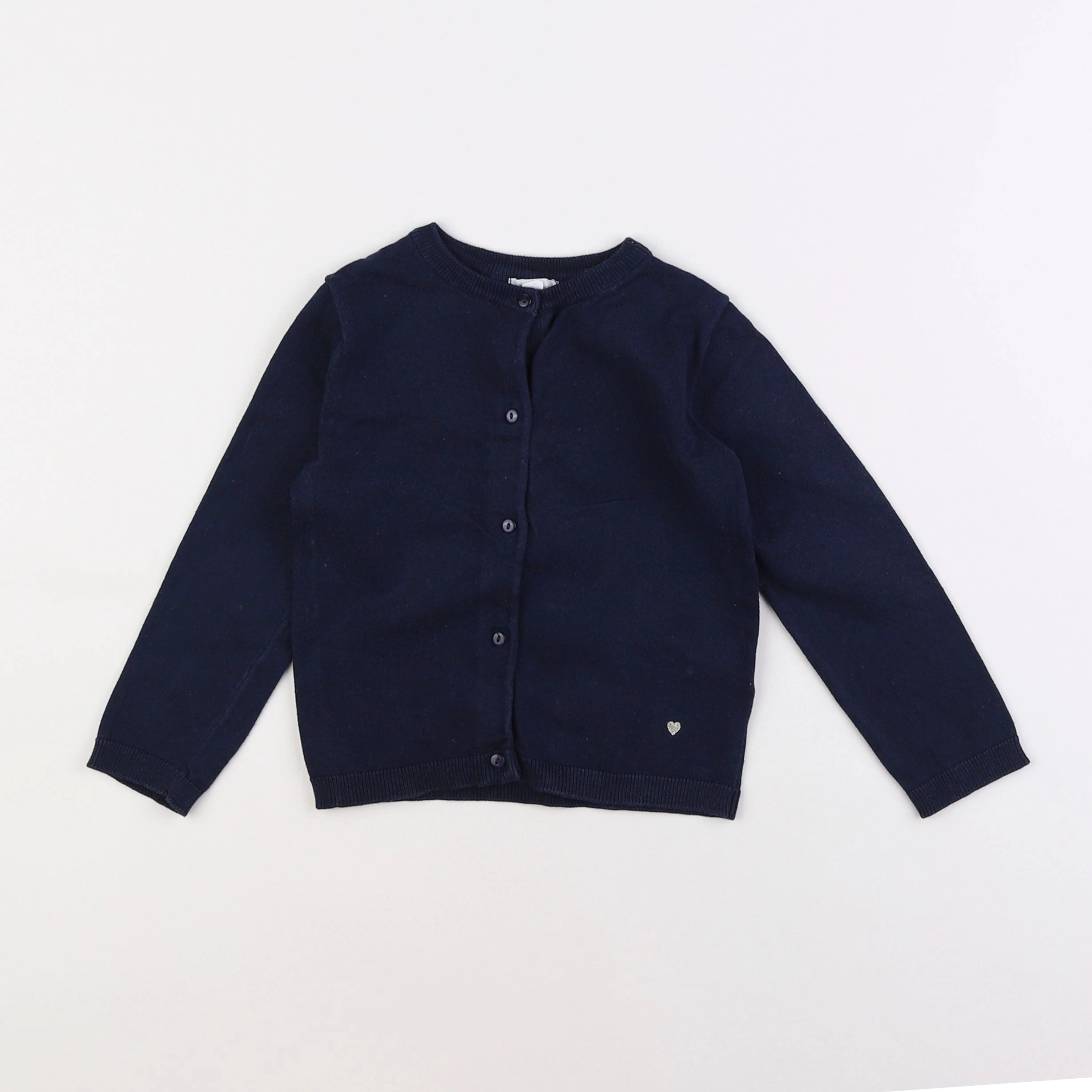 Vertbaudet - gilet bleu - 4 ans