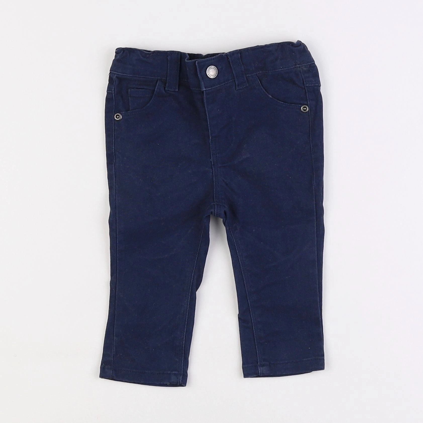 Vertbaudet - pantalon bleu - 6 mois