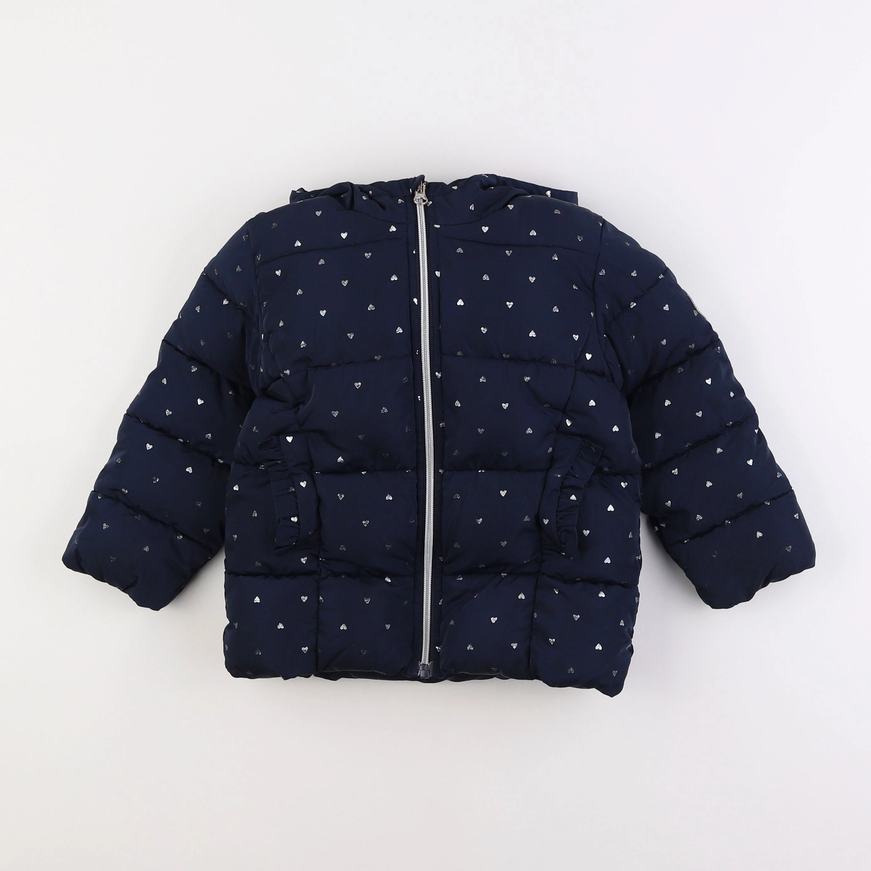 Petit Bateau - doudoune bleu - 4 ans