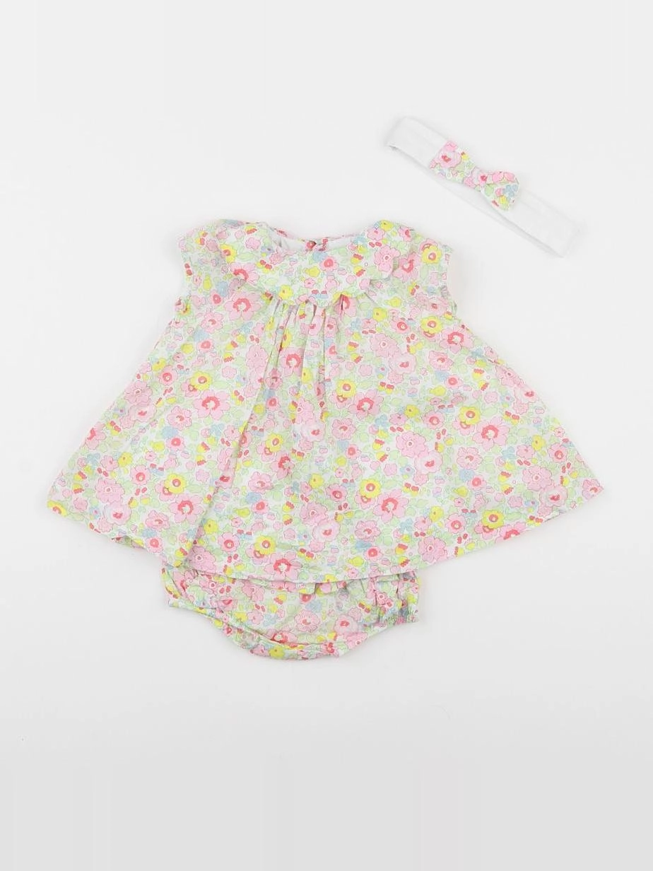 Jacadi - robe liberty jaune - 6 mois