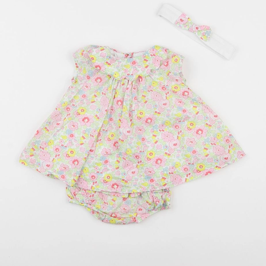 Jacadi - robe liberty jaune - 6 mois