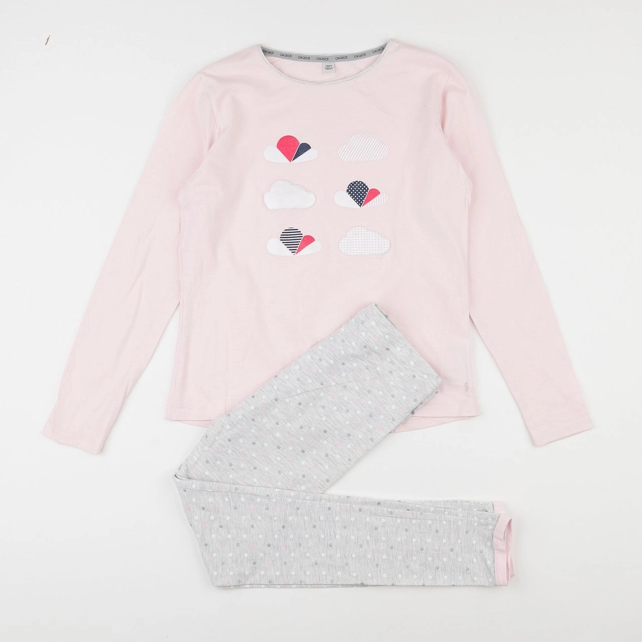 Okaidi - pyjama coton rose - 12 ans