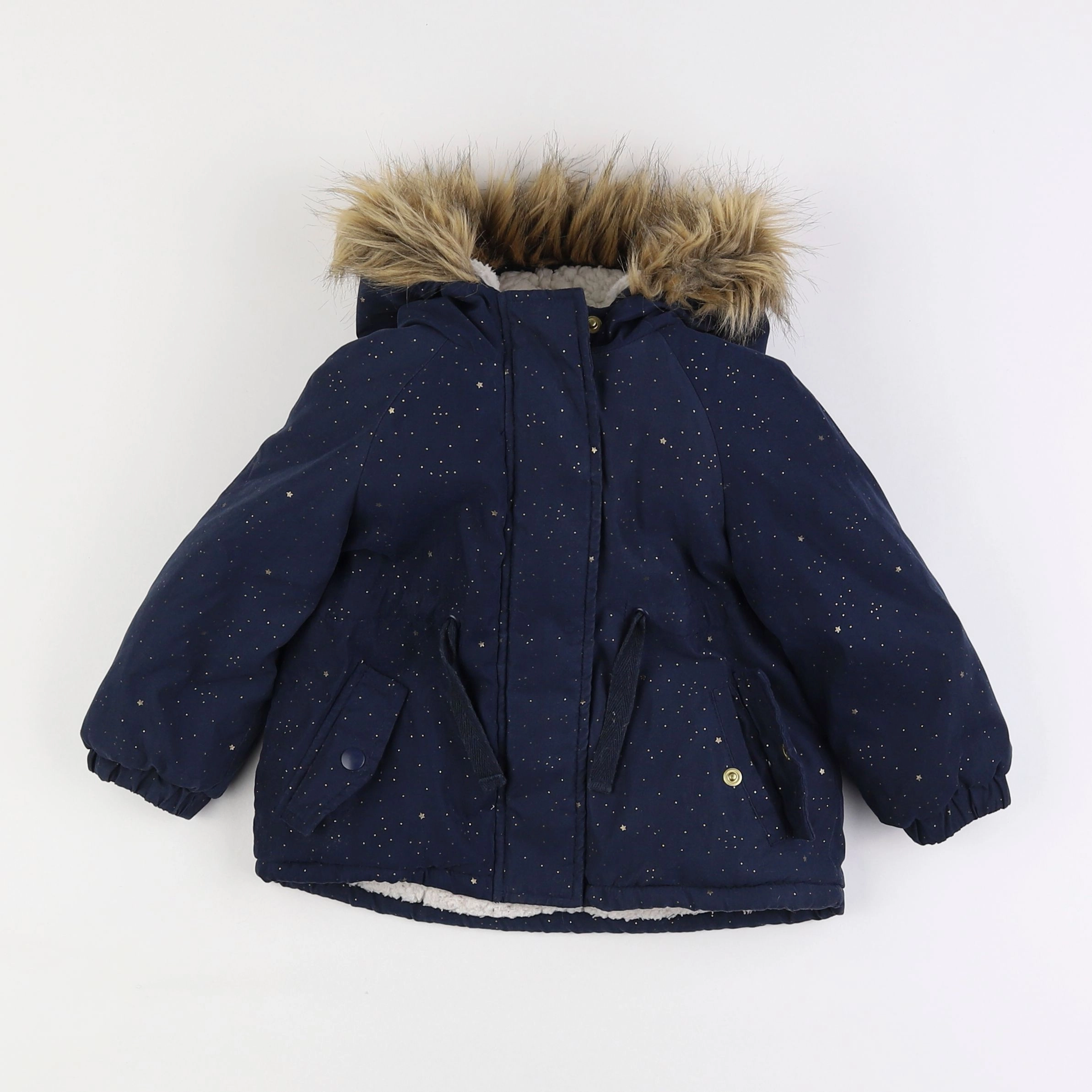 La Redoute - manteau bleu - 2 ans