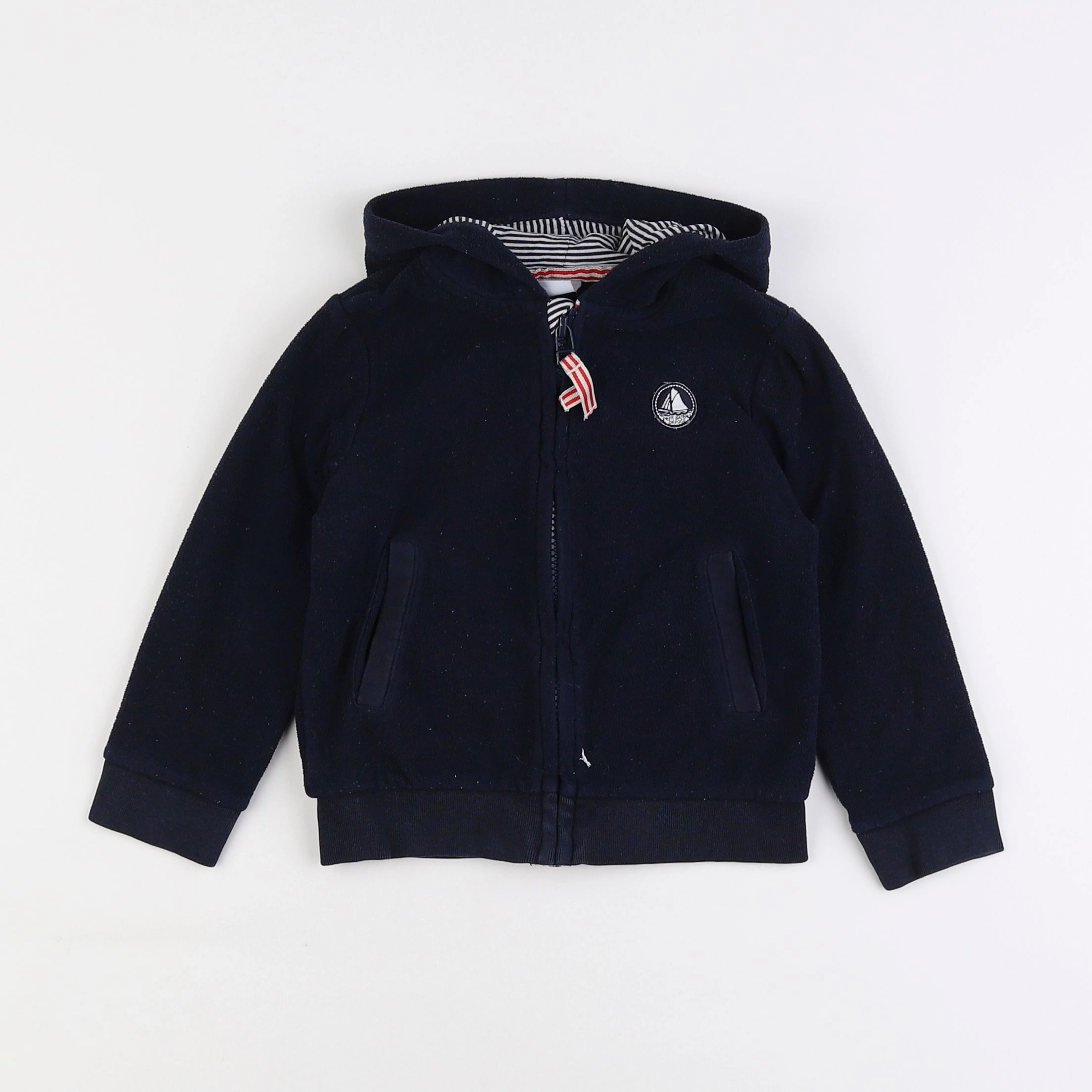 Petit Bateau - polaire bleu - 3 ans