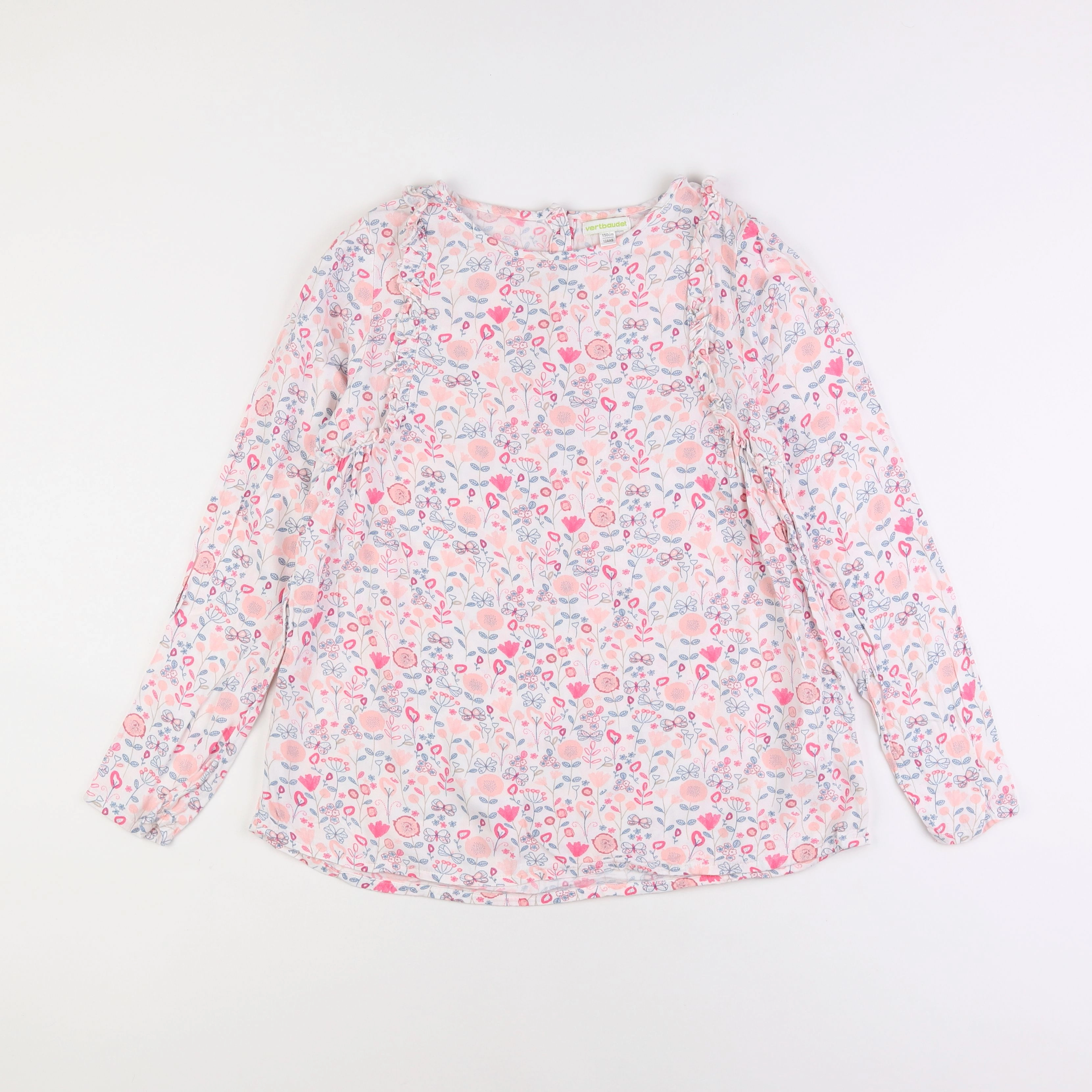 Vertbaudet - blouse rose - 12 ans