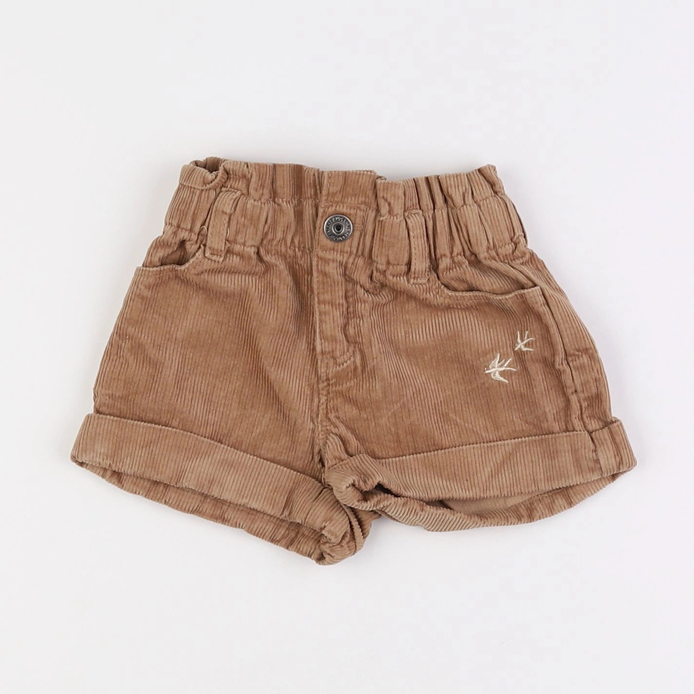 Vertbaudet - short marron - 2 ans