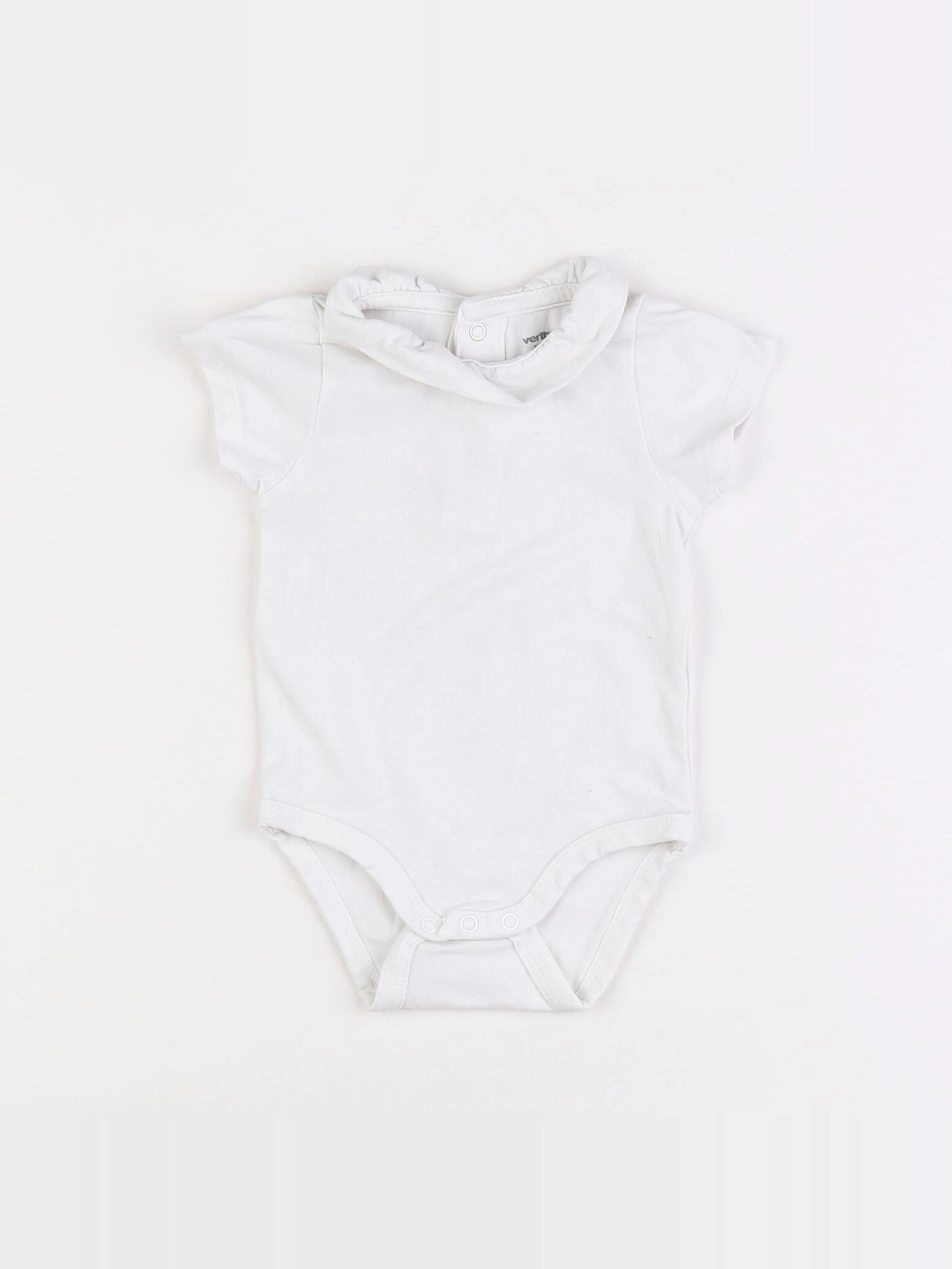 Vertbaudet - body à col blanc - 3 mois