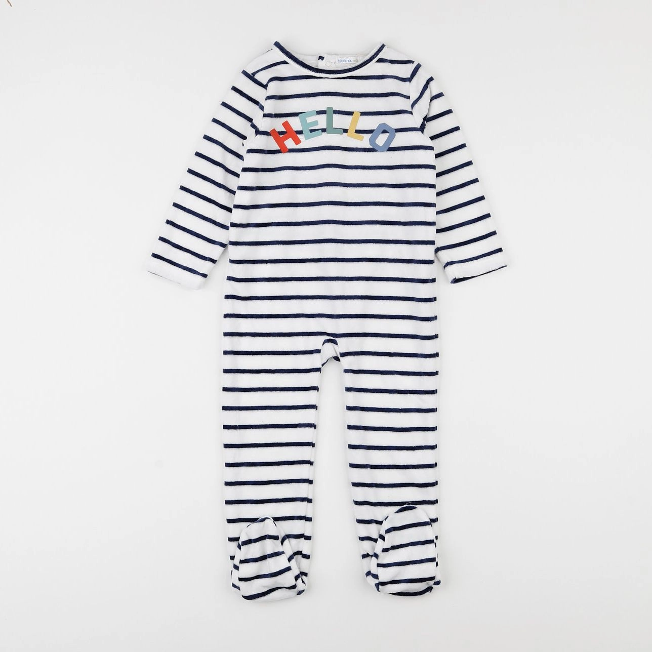 Boutchou - pyjama velours blanc - 2 ans