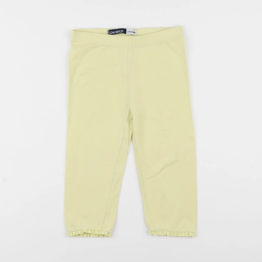 Okaidi - legging court jaune - 8 ans