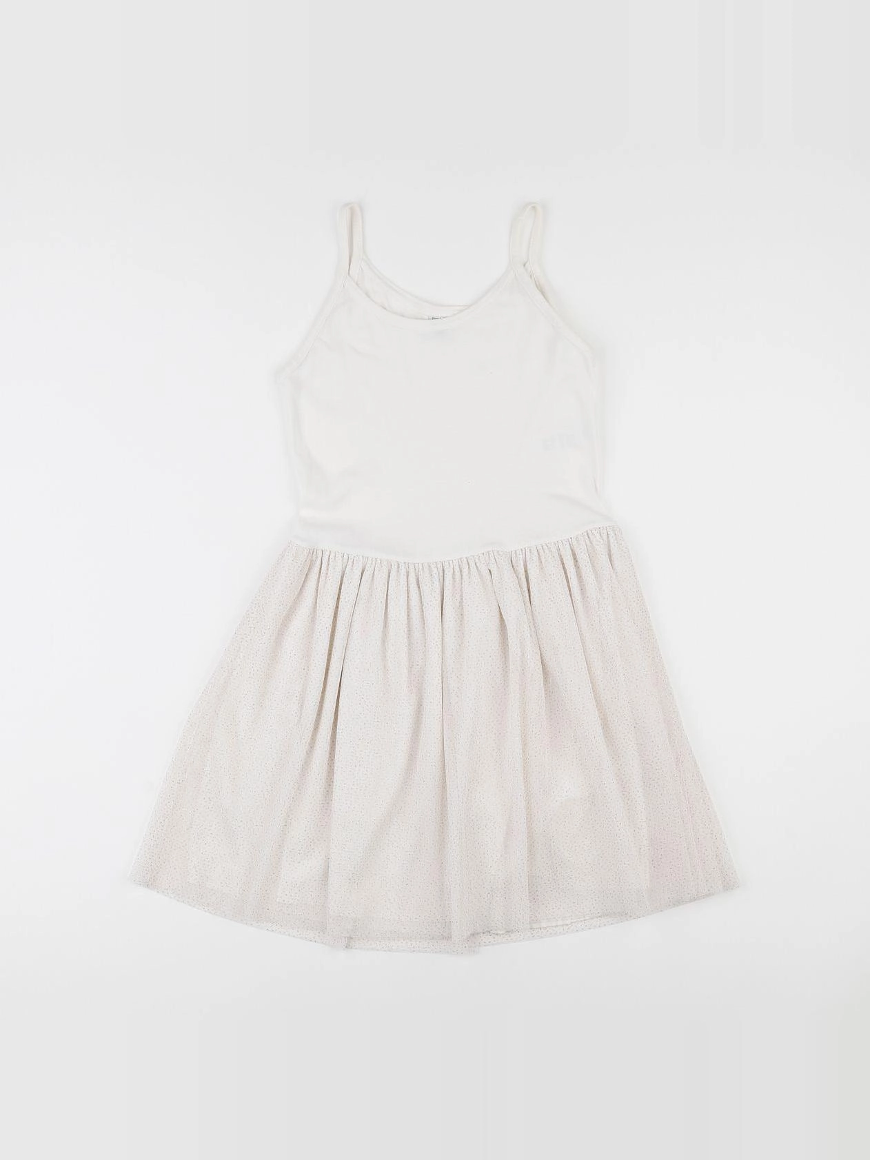 Petit Bateau - robe blanc - 10 ans
