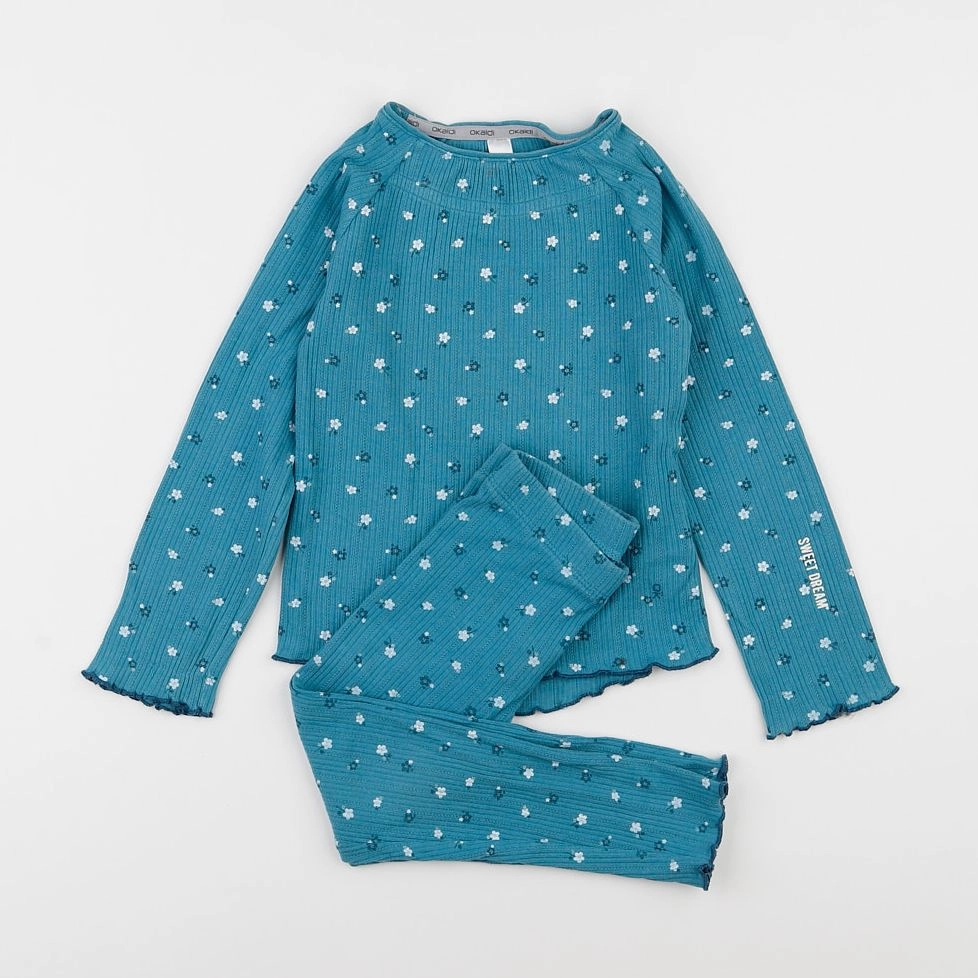 Okaidi - pyjama coton bleu - 4 ans