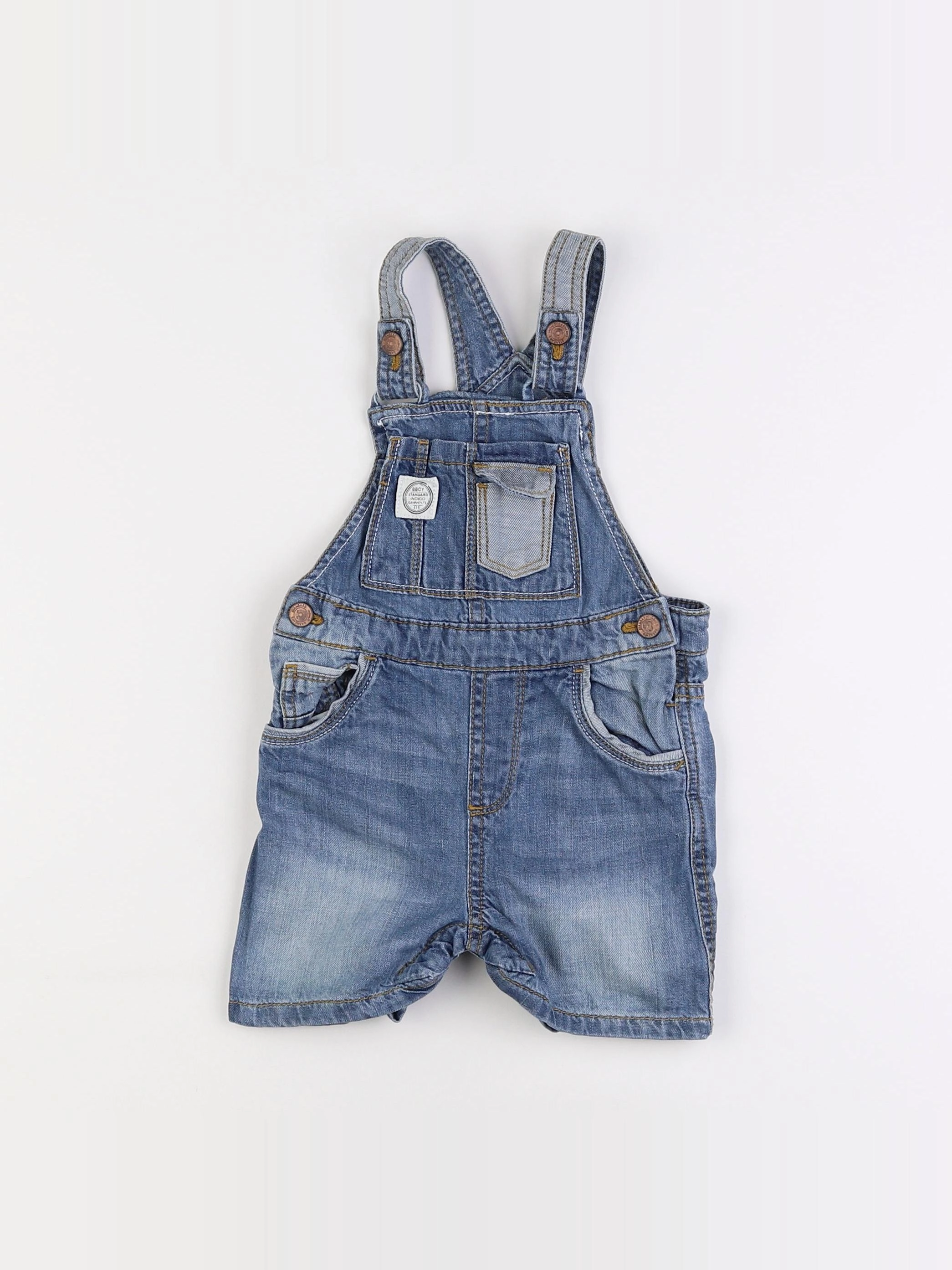 Zara - salopette bleu - 9/12 mois