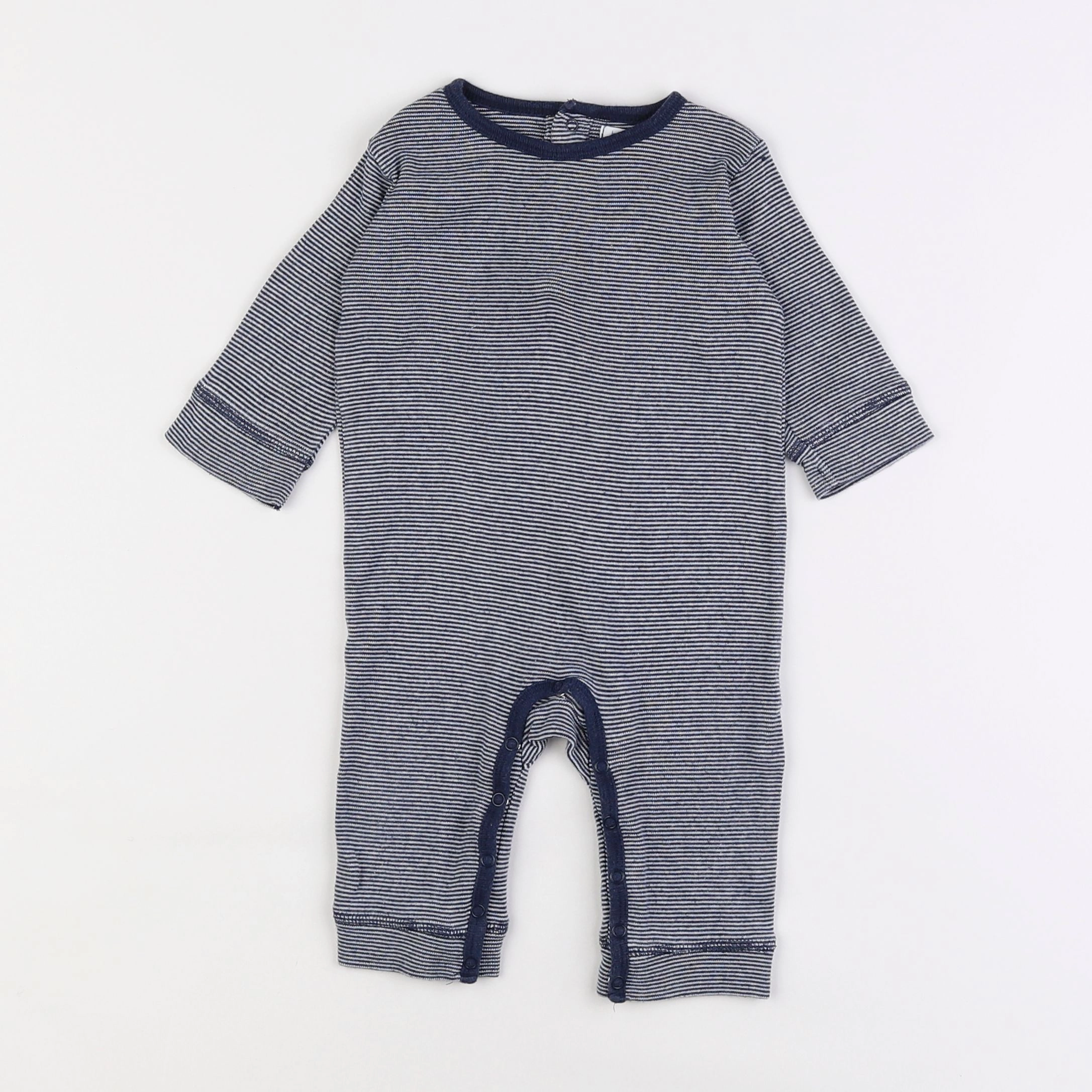 Boutchou - pyjama coton bleu - 6 mois